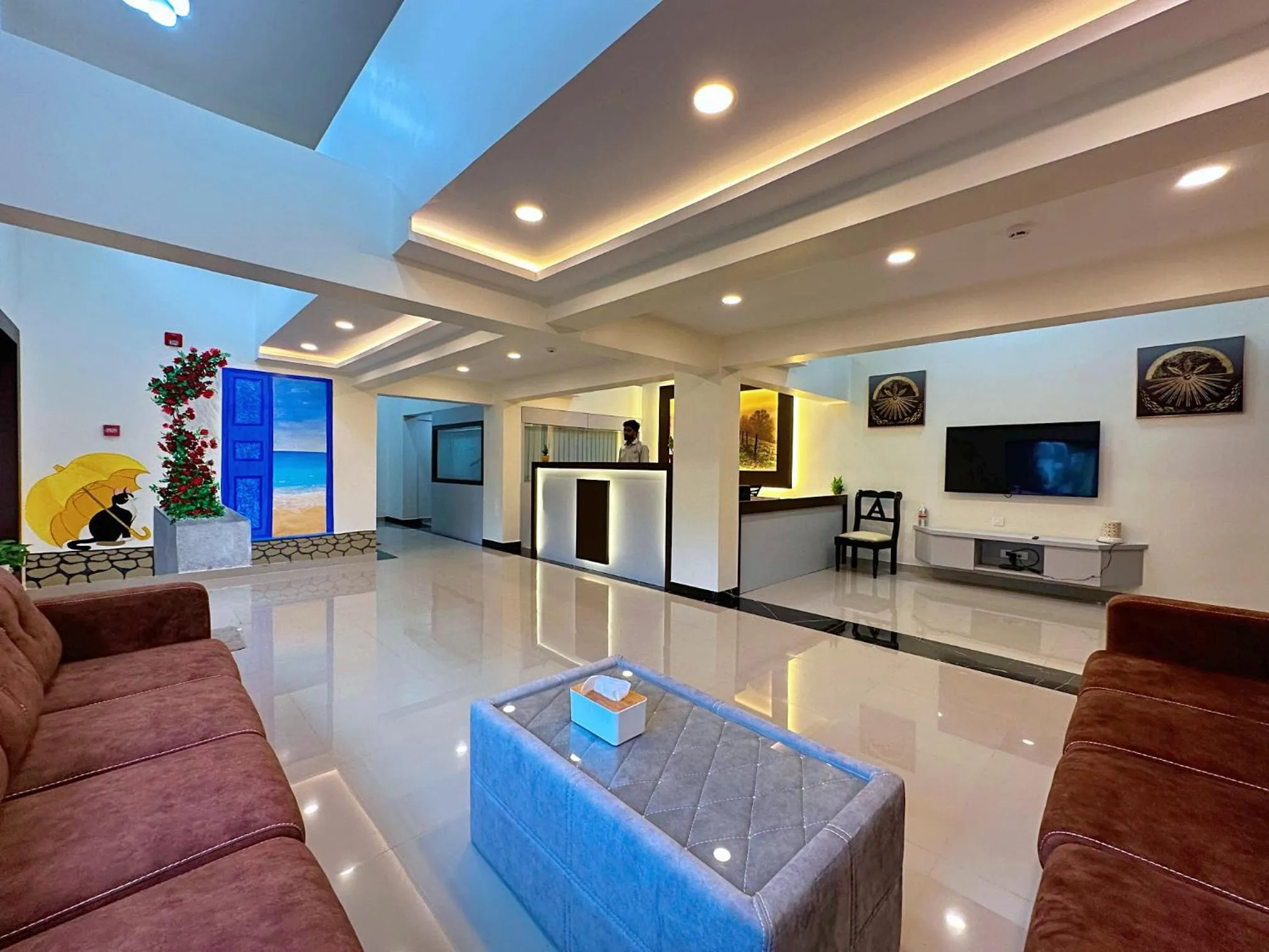 Seating area in La baga Beach Hotel