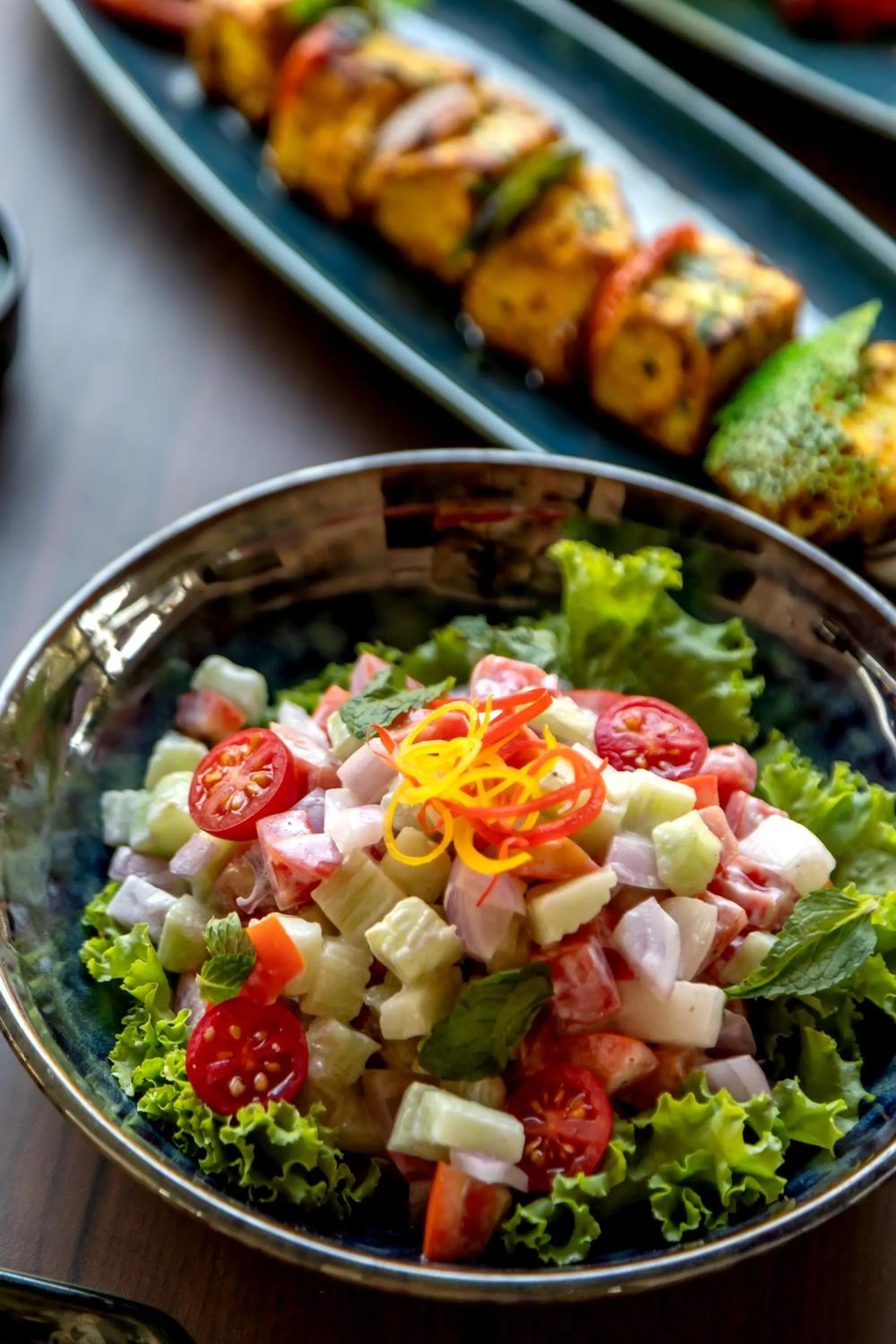 Food close-up in La baga Beach Hotel