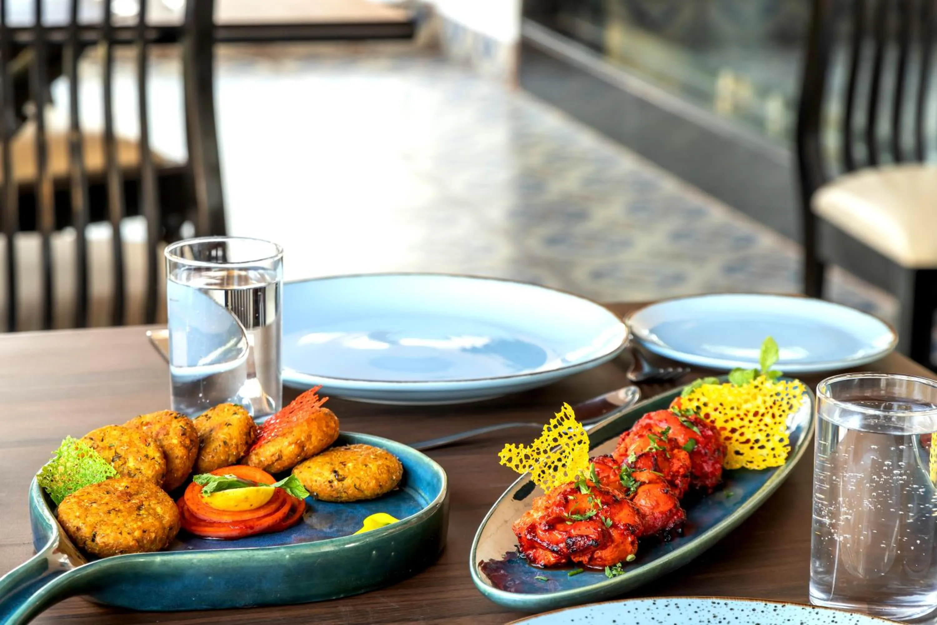 Food close-up in La baga Beach Hotel