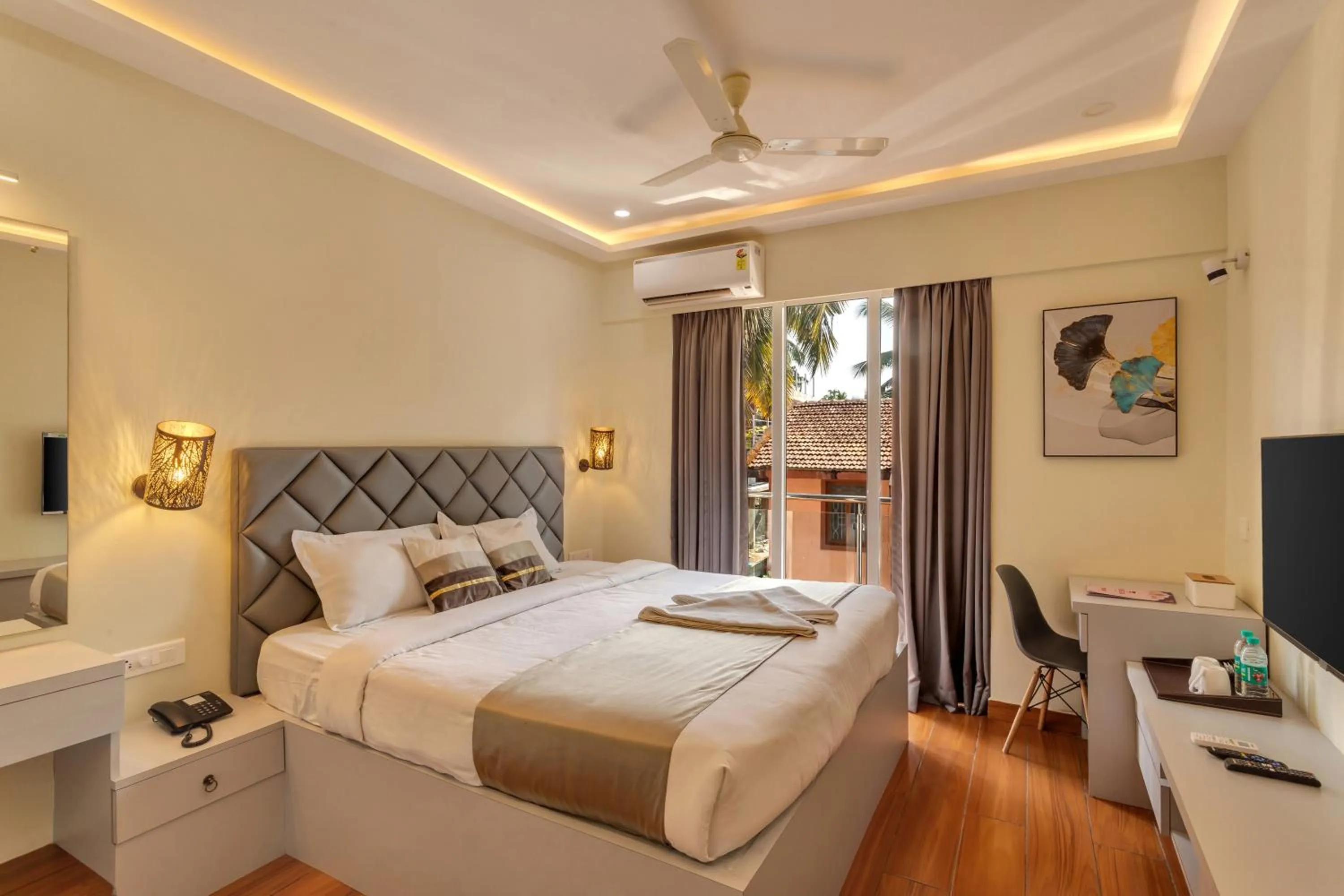 Bed in La baga Beach Hotel