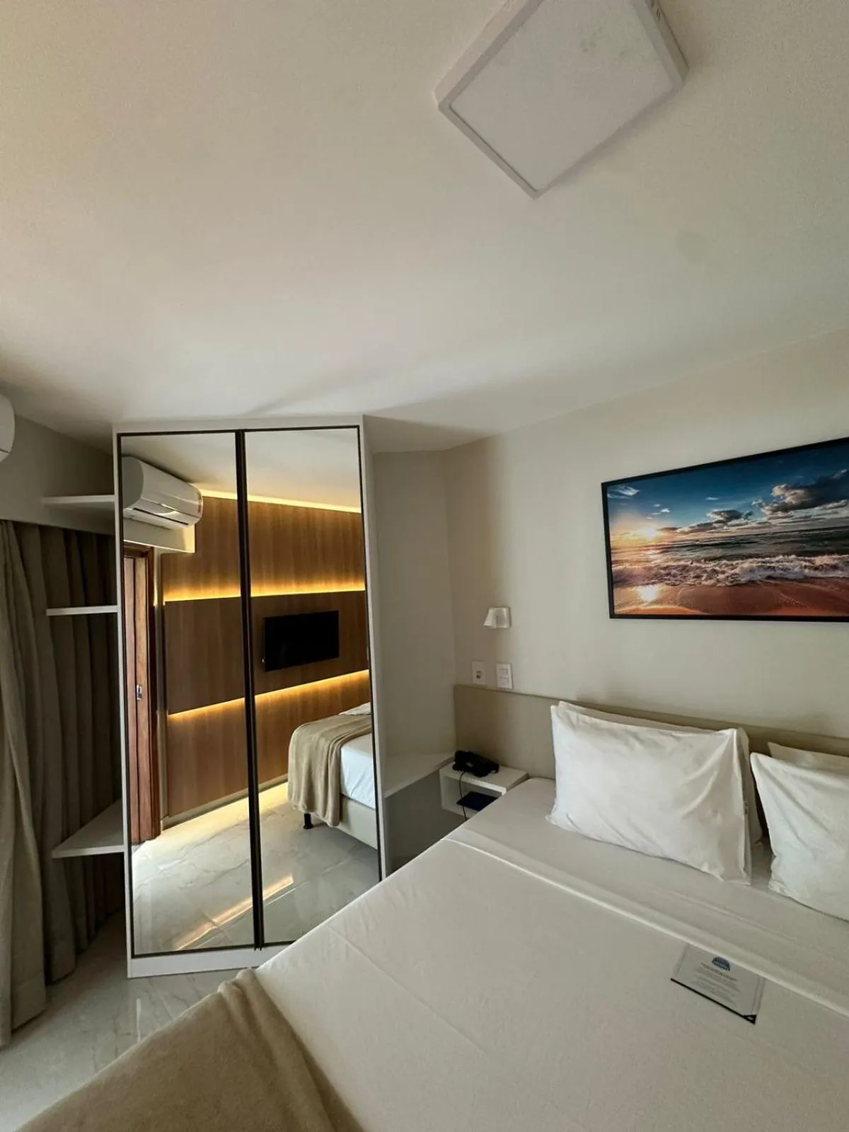 Bed in Jatiuca Suítes Resort FLAT