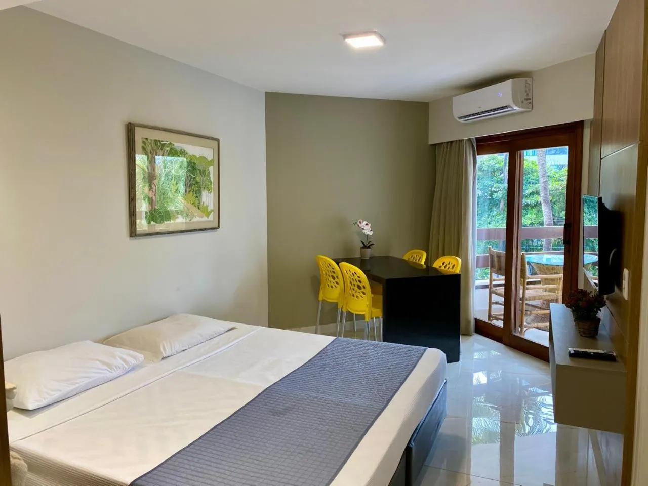 Bed in Jatiuca Suítes Resort FLAT