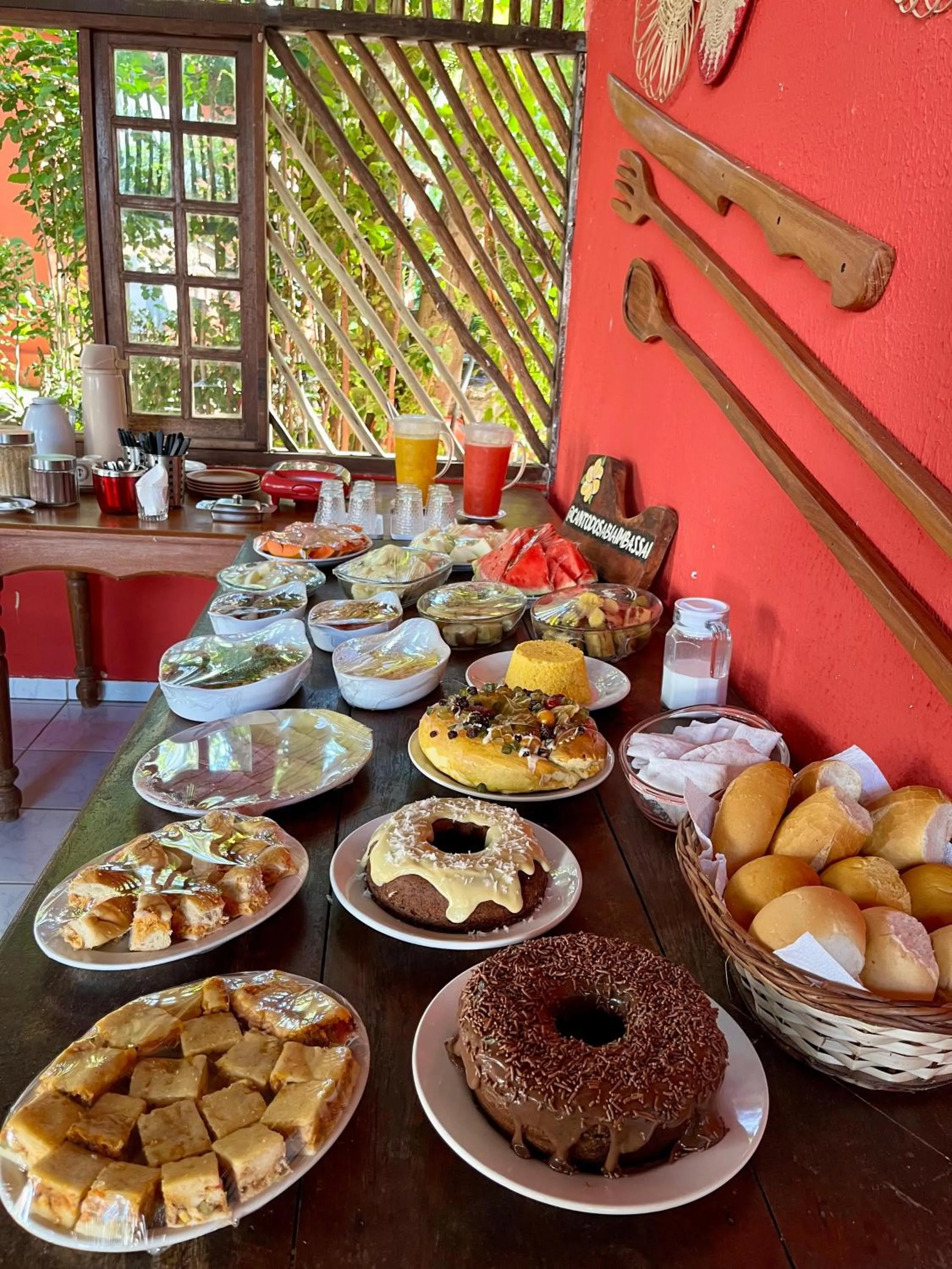 Food and drinks in Pousada Canto do sabiá Imbassaí