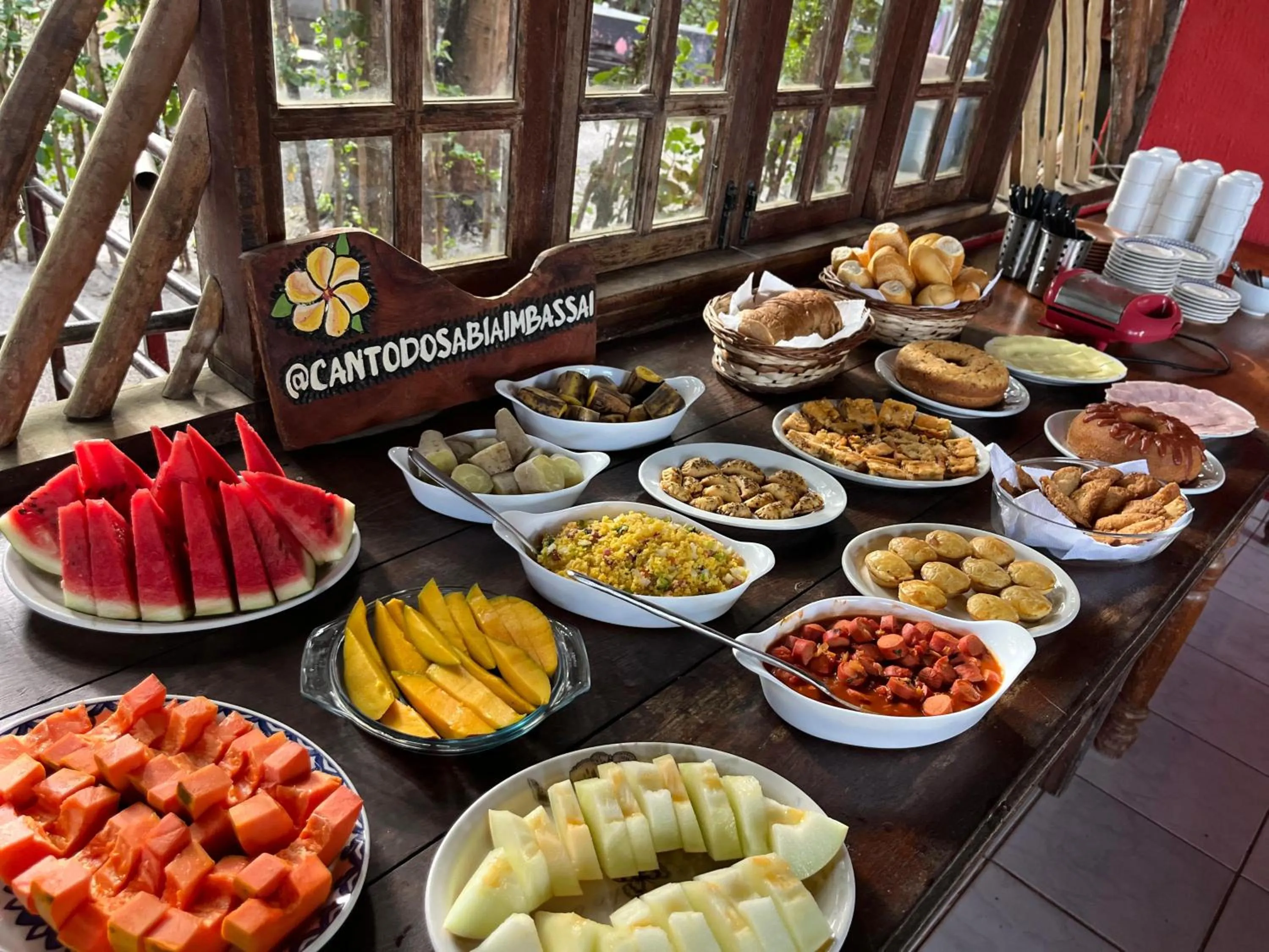 Breakfast in Pousada Canto do sabiá Imbassaí