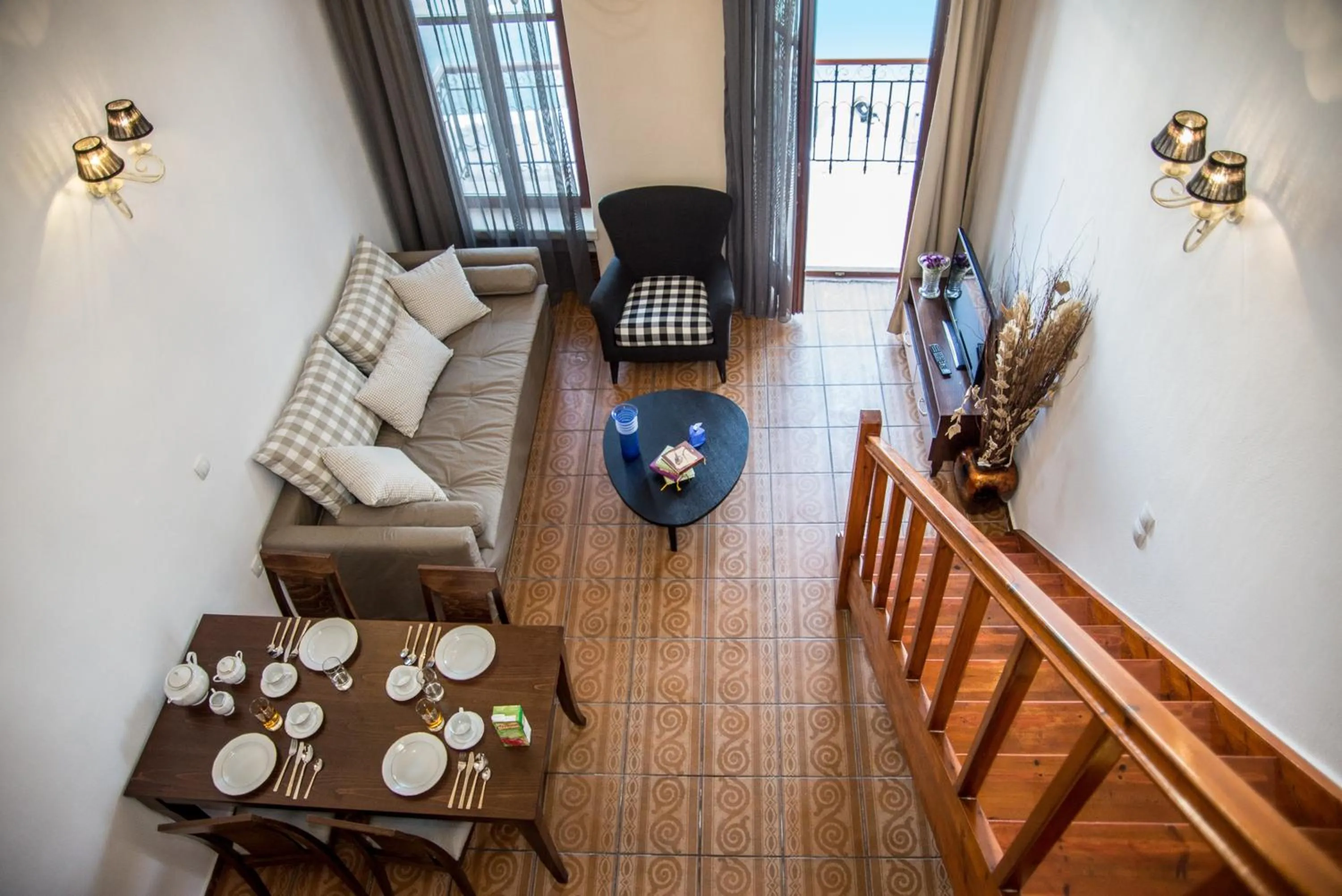 Living room in Porto Enetiko Suites