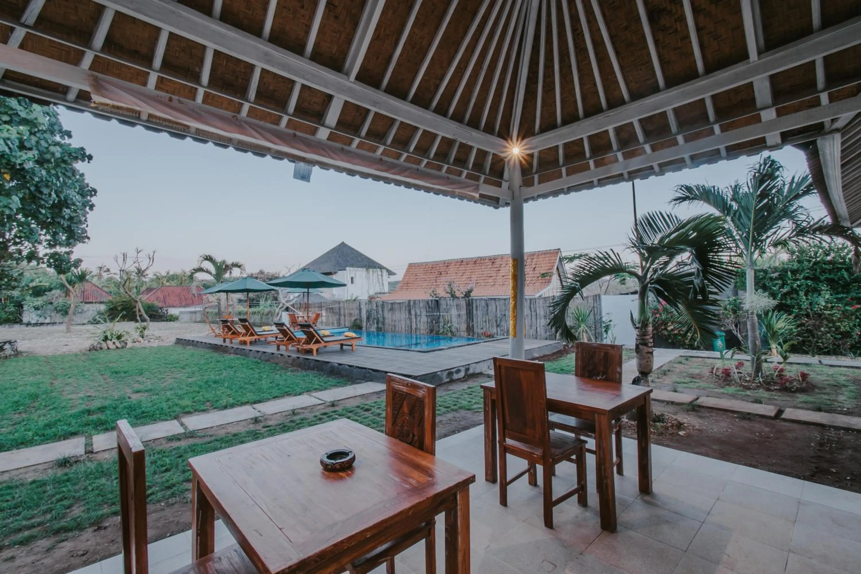 Dining area in Paluh Beach Huts