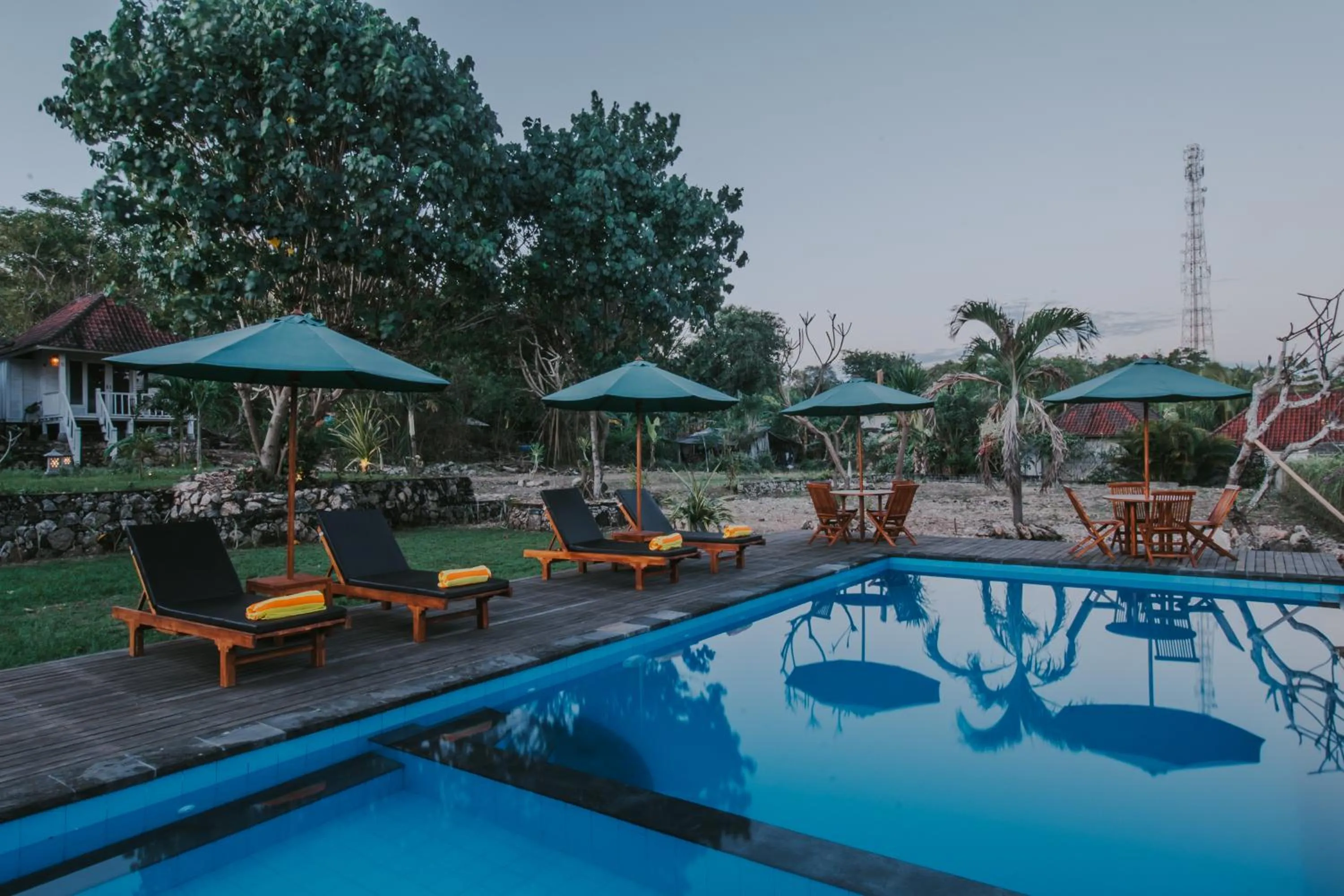 Swimming pool in Paluh Beach Huts