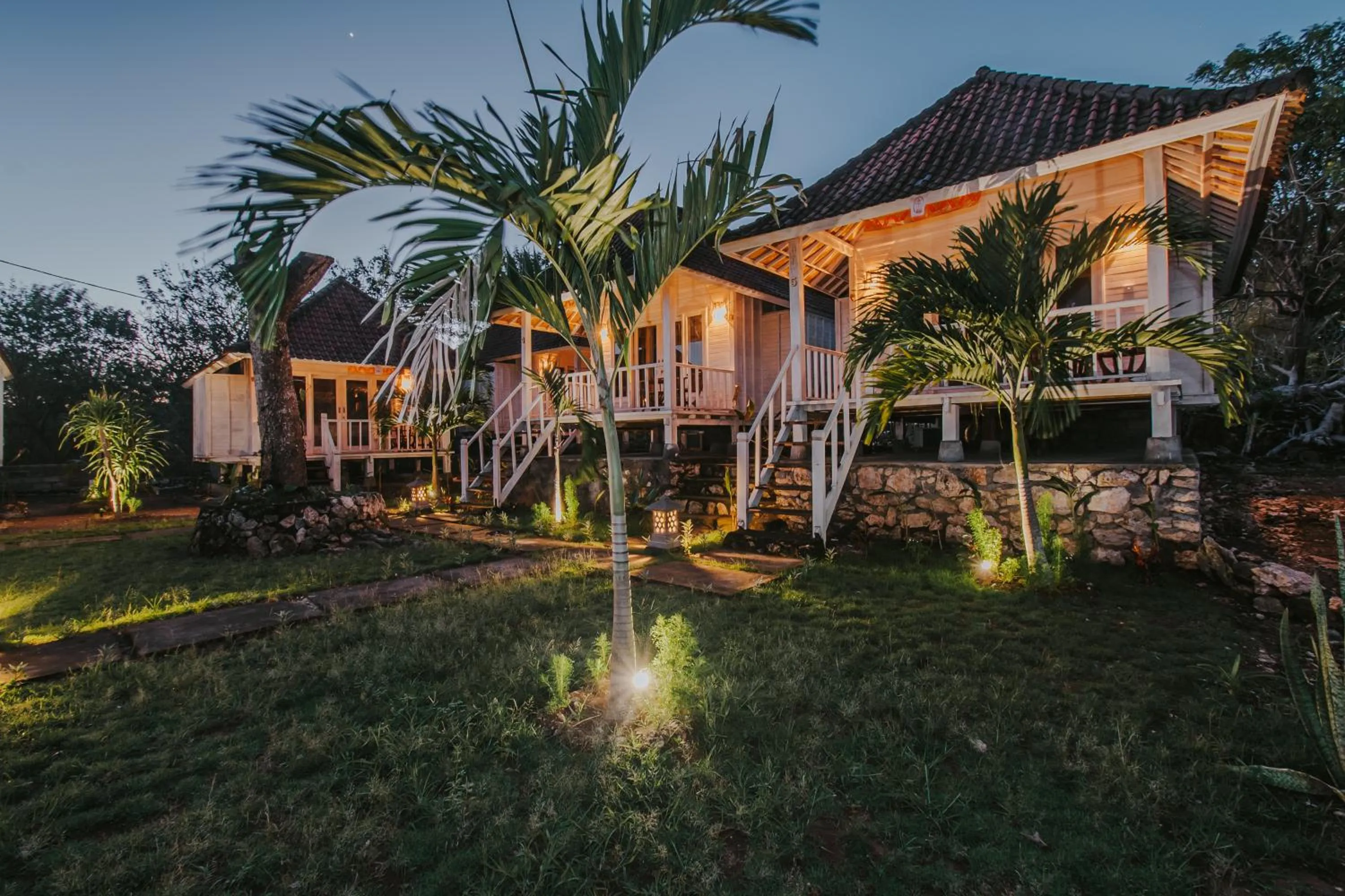 Garden view in Paluh Beach Huts