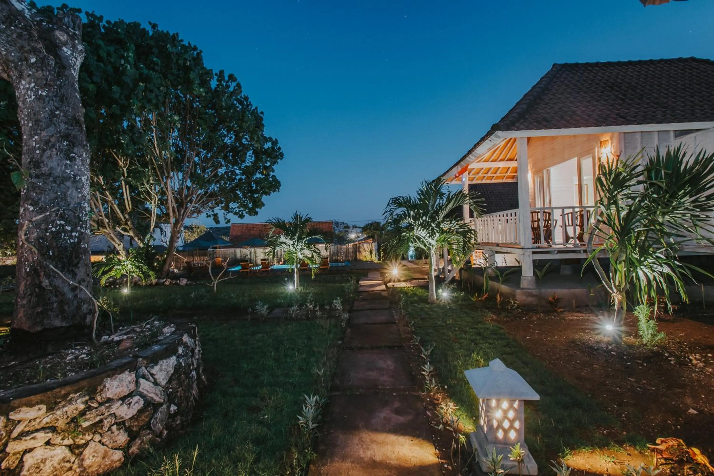 Garden view in Paluh Beach Huts