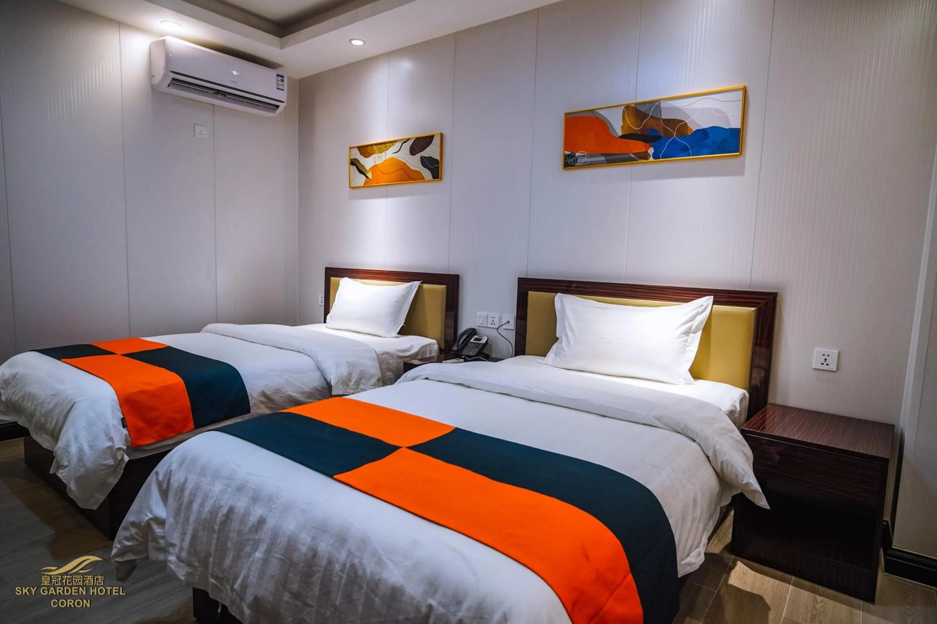 Bed in Sky Garden Hotel