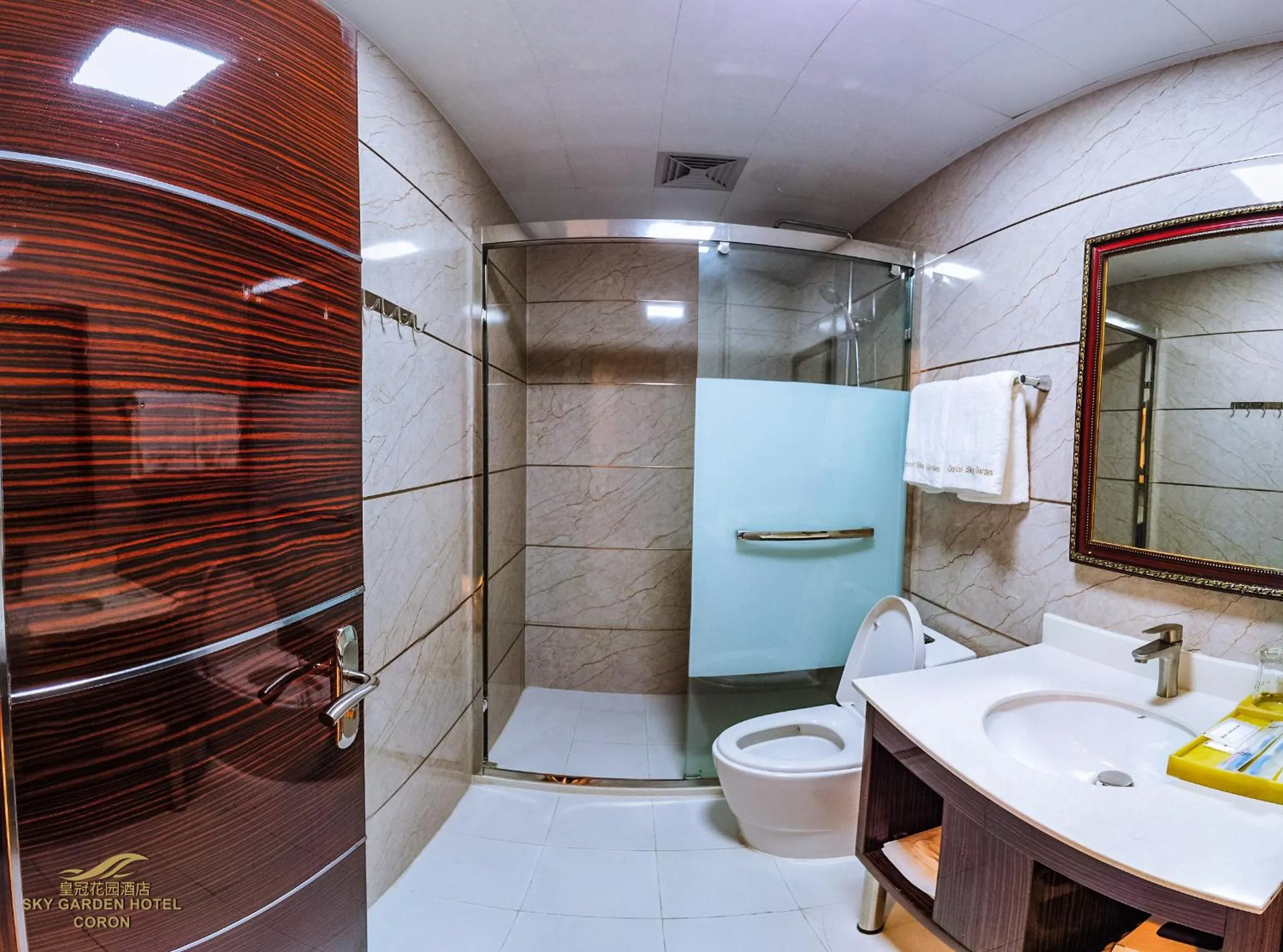 Shower in Sky Garden Hotel