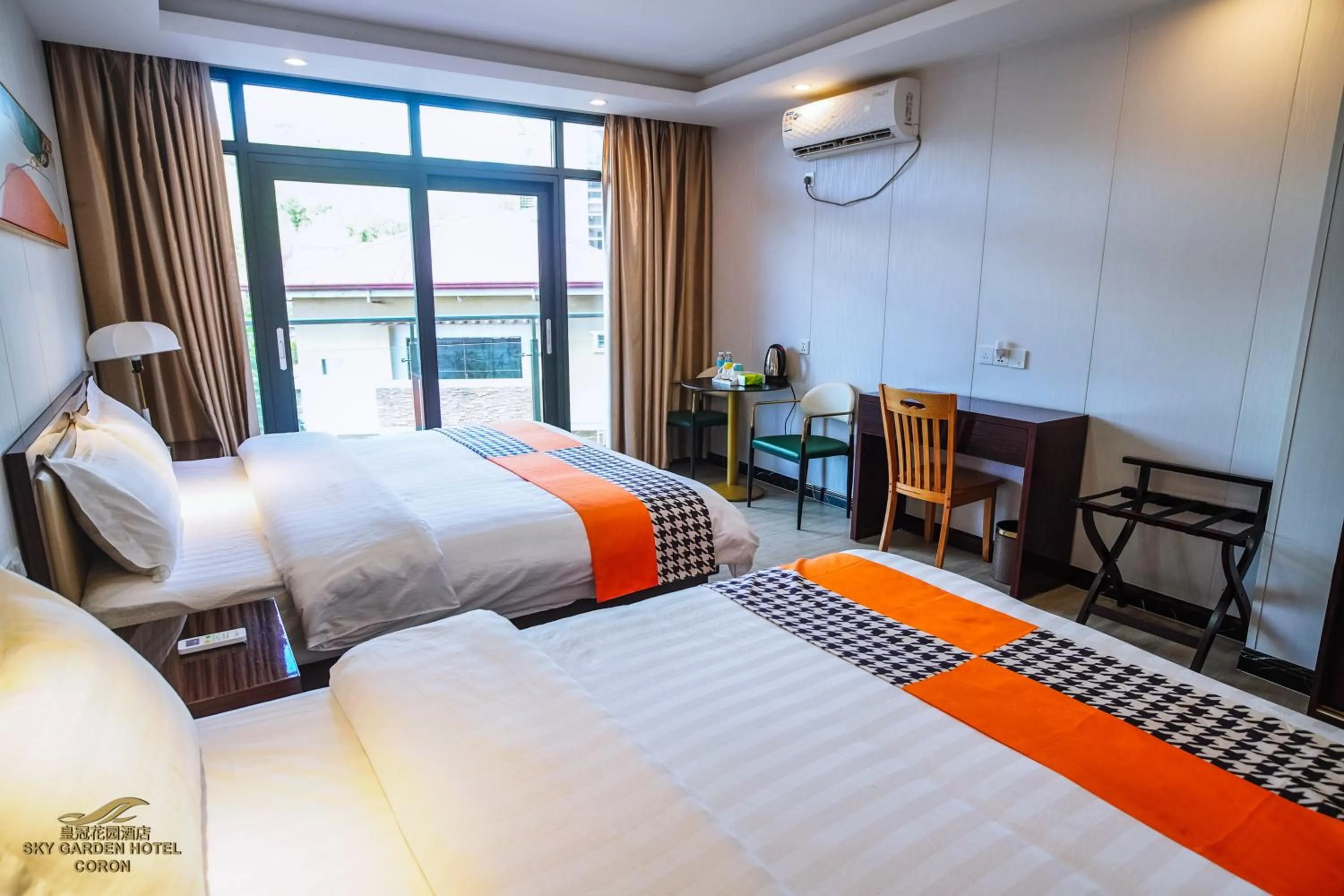 Bed in Sky Garden Hotel