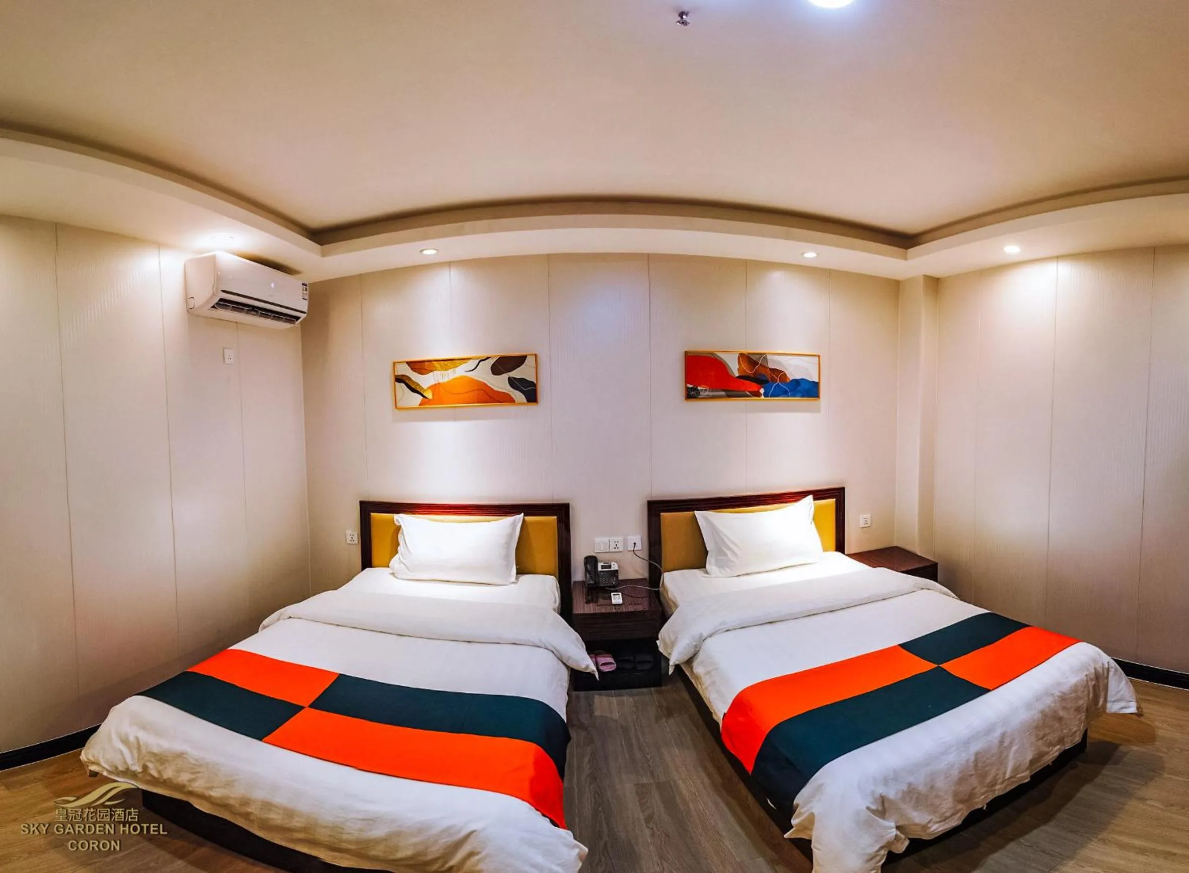 Bed in Sky Garden Hotel