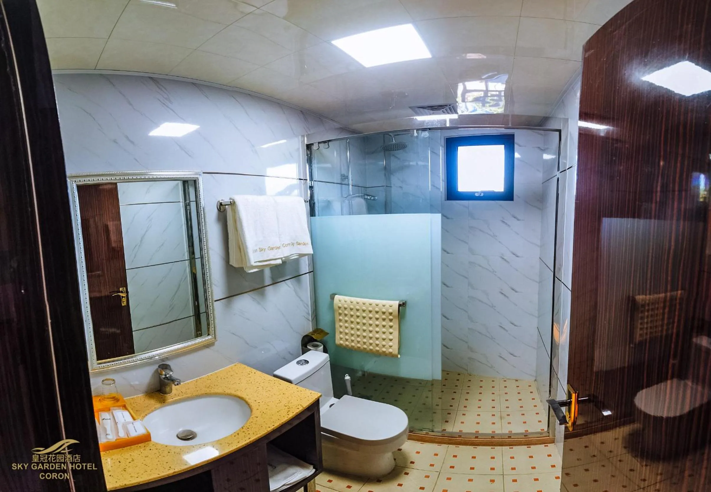 Shower in Sky Garden Hotel