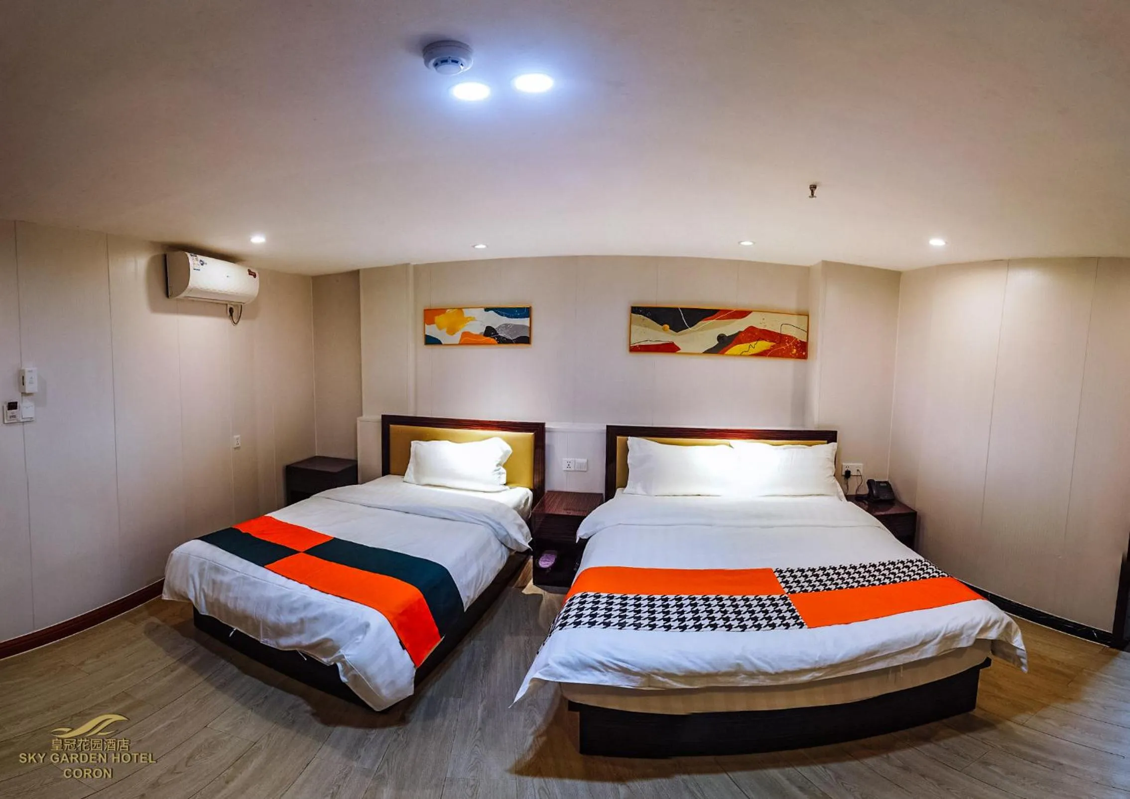 Photo of the whole room, Bed in Sky Garden Hotel