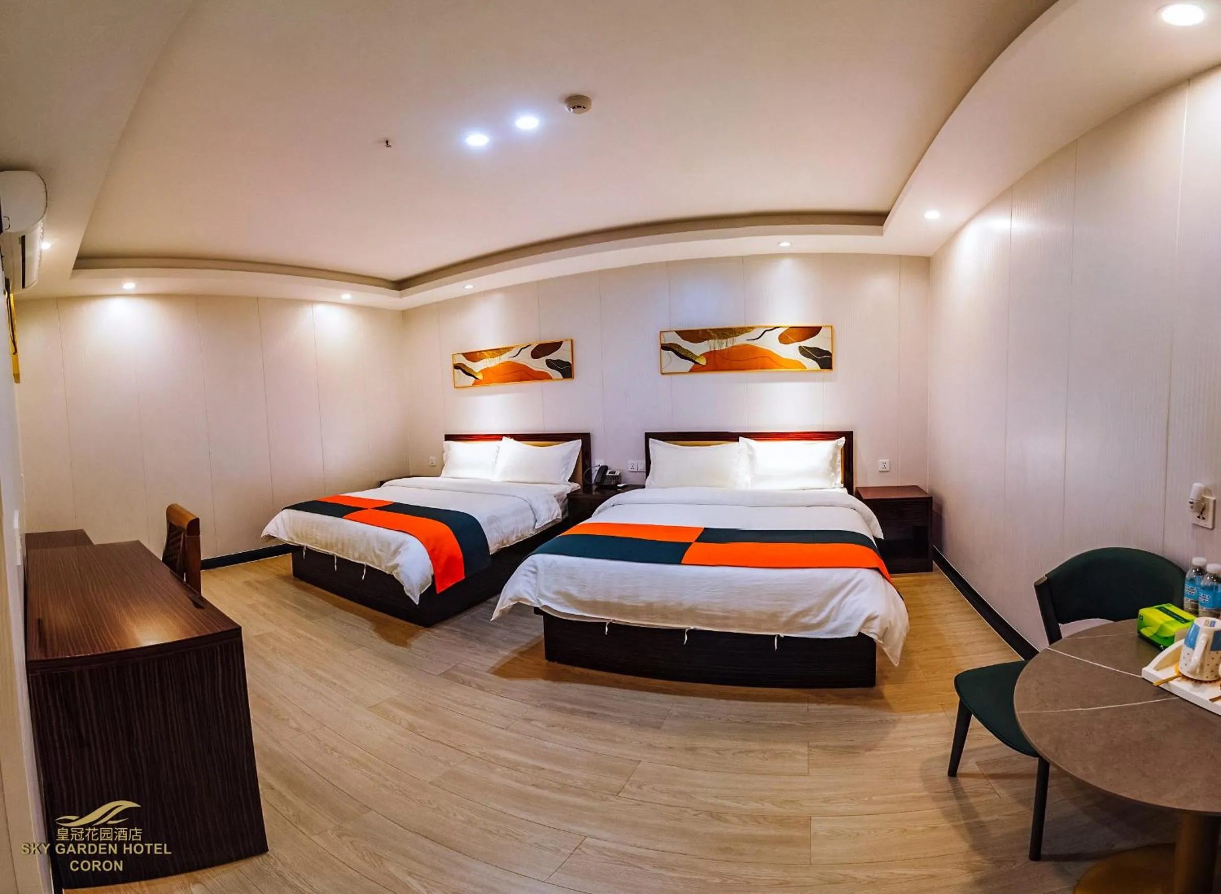 Bed in Sky Garden Hotel