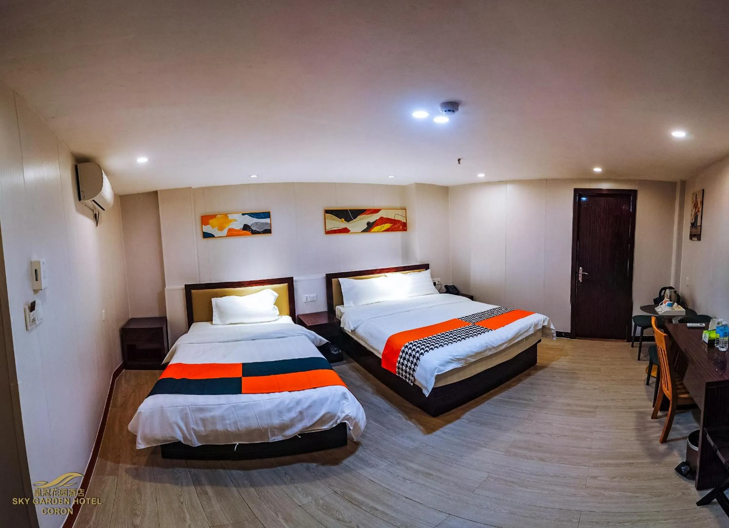 Bed in Sky Garden Hotel