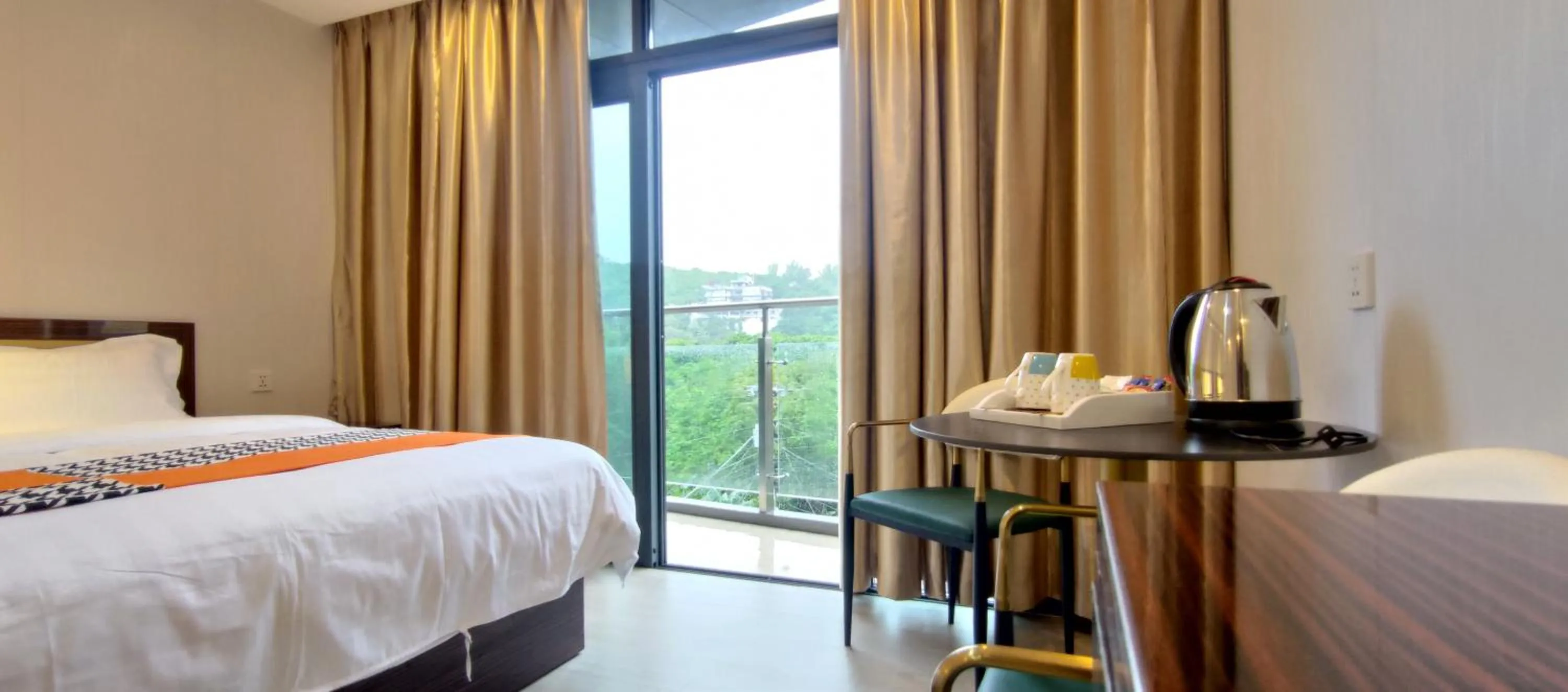 Bed in Sky Garden Hotel