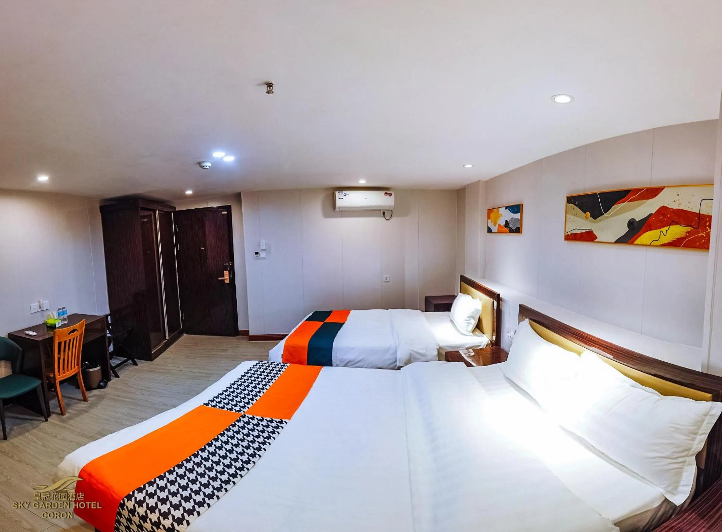 Bed in Sky Garden Hotel