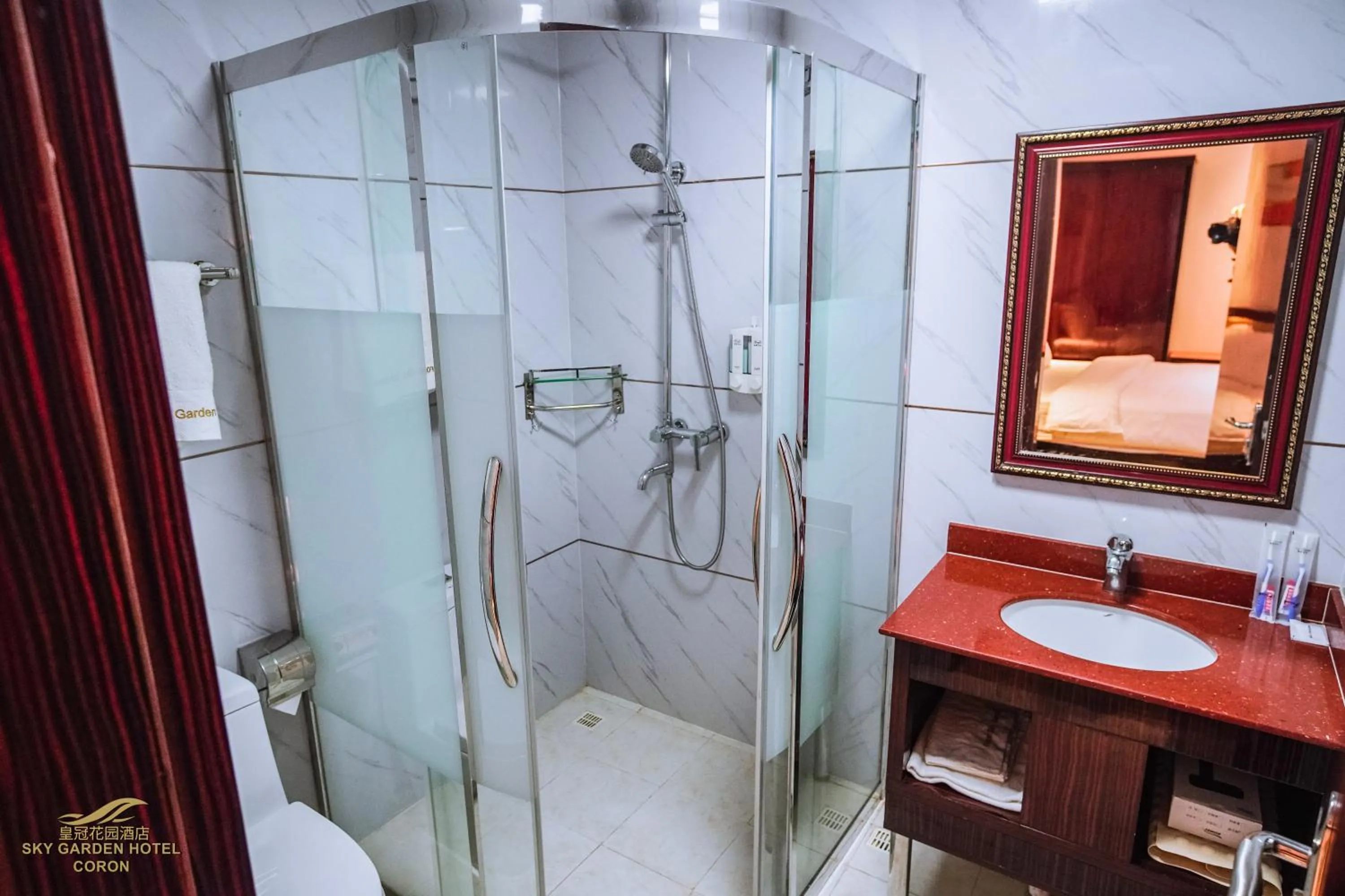 Shower in Sky Garden Hotel