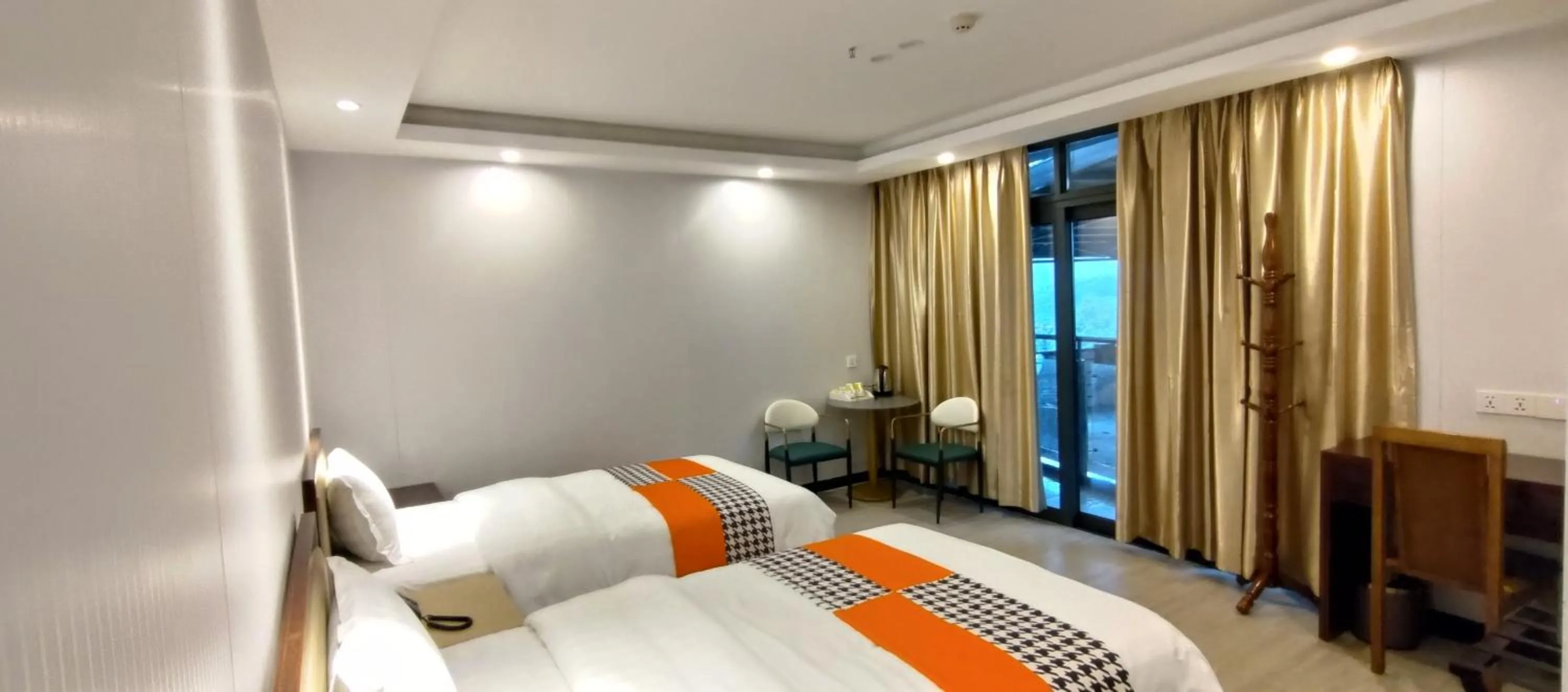 Bed in Sky Garden Hotel