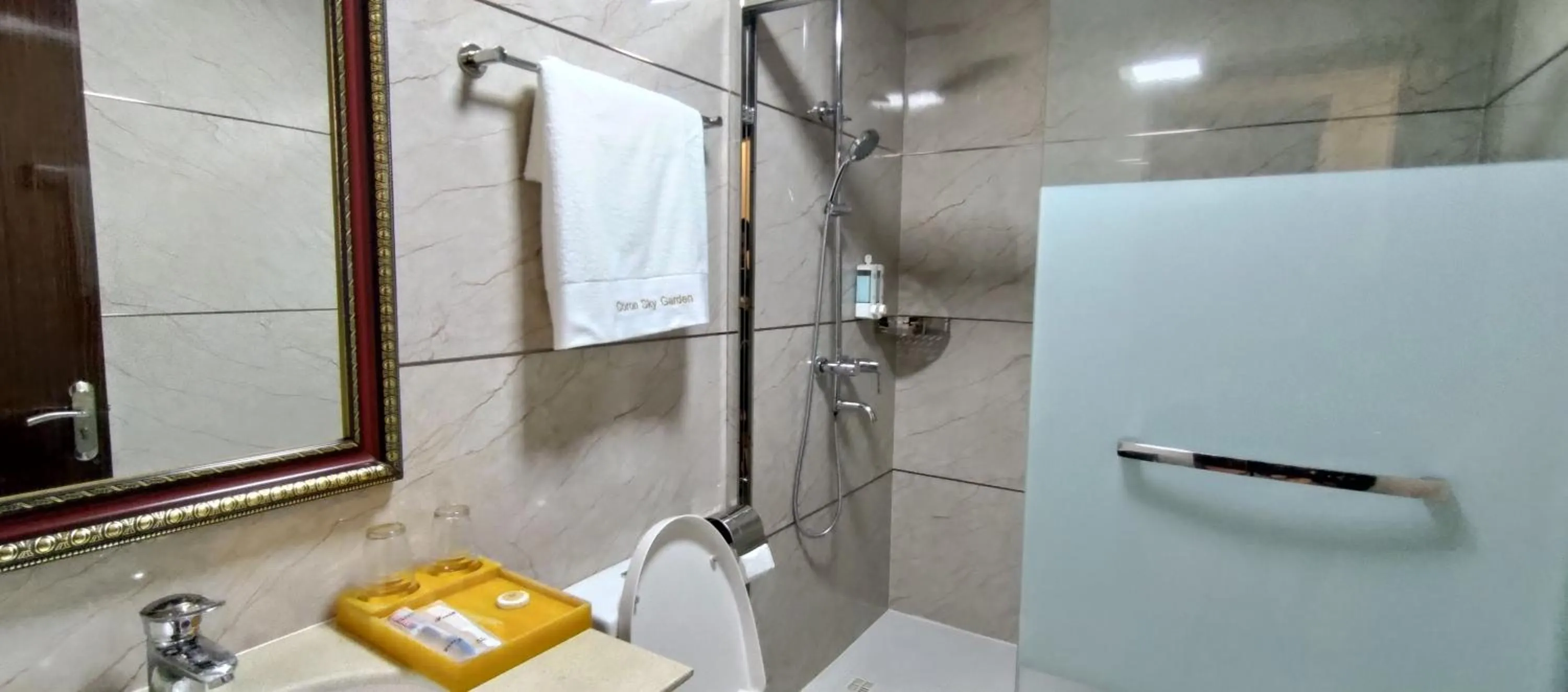 Shower in Sky Garden Hotel