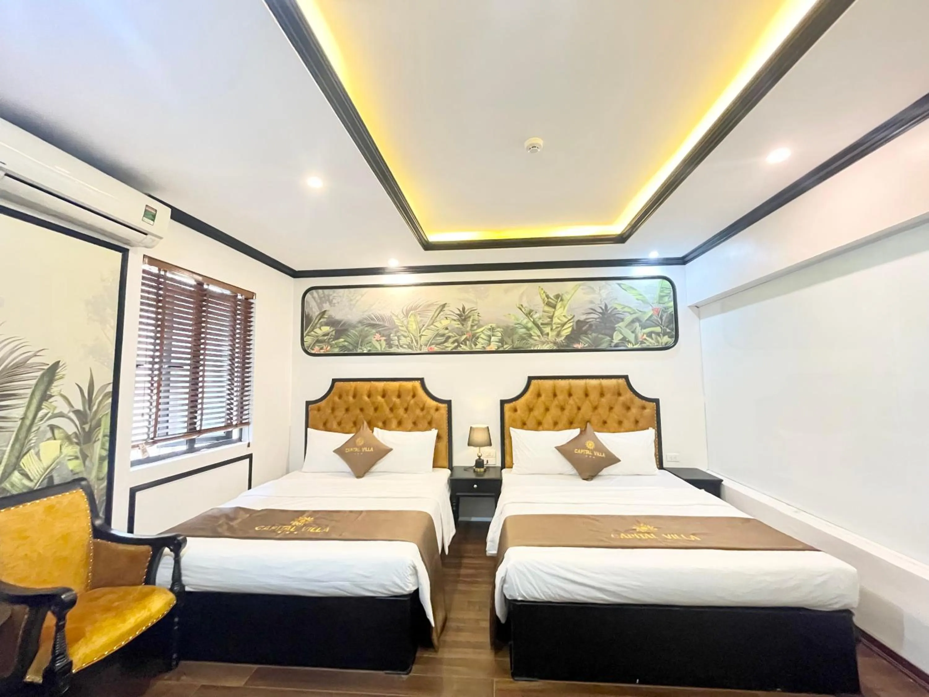 Bed in Capital CauGiay Hotel