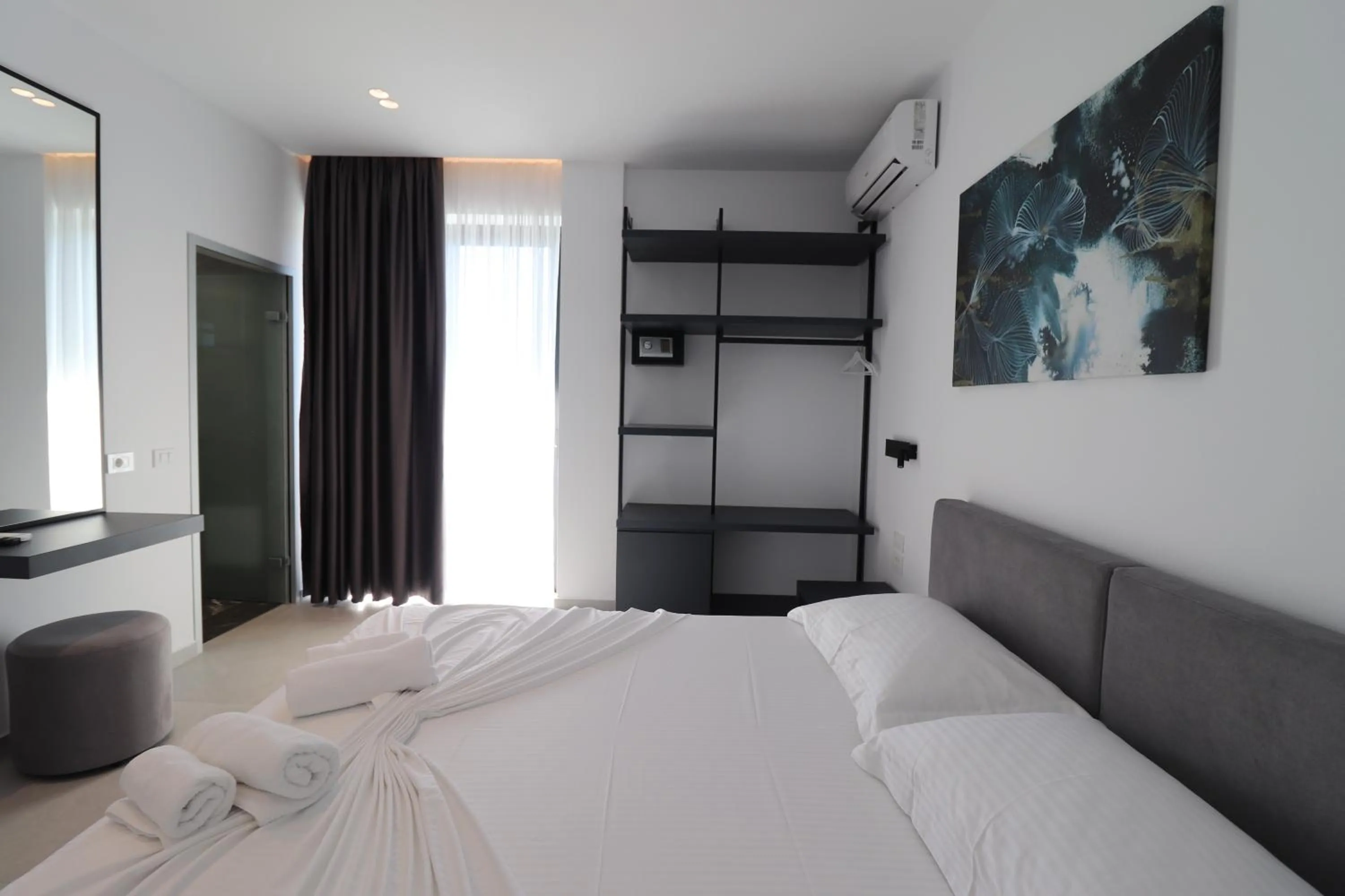 Bed in Adele Hotel Ksamil