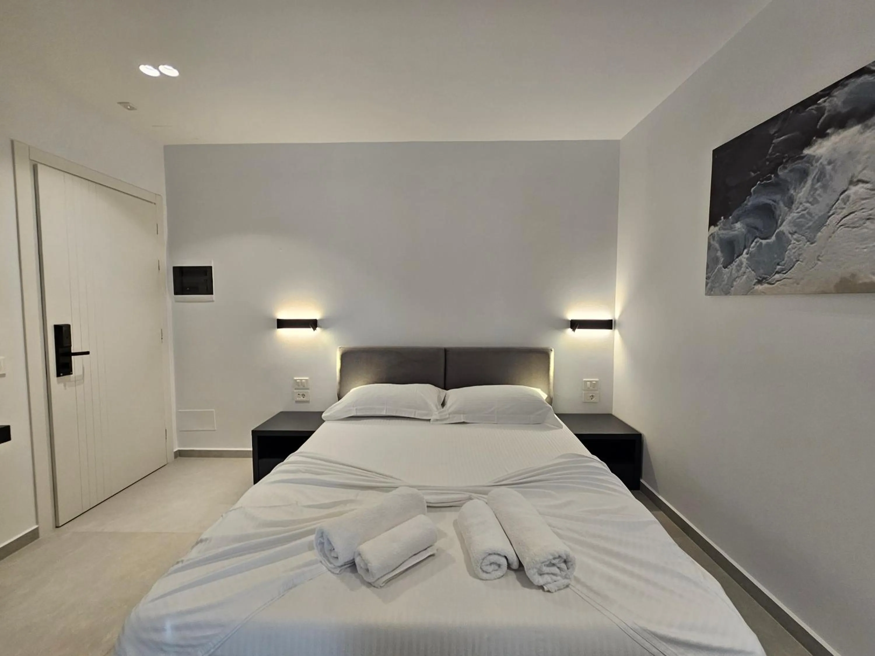 Bed in Adele Hotel Ksamil