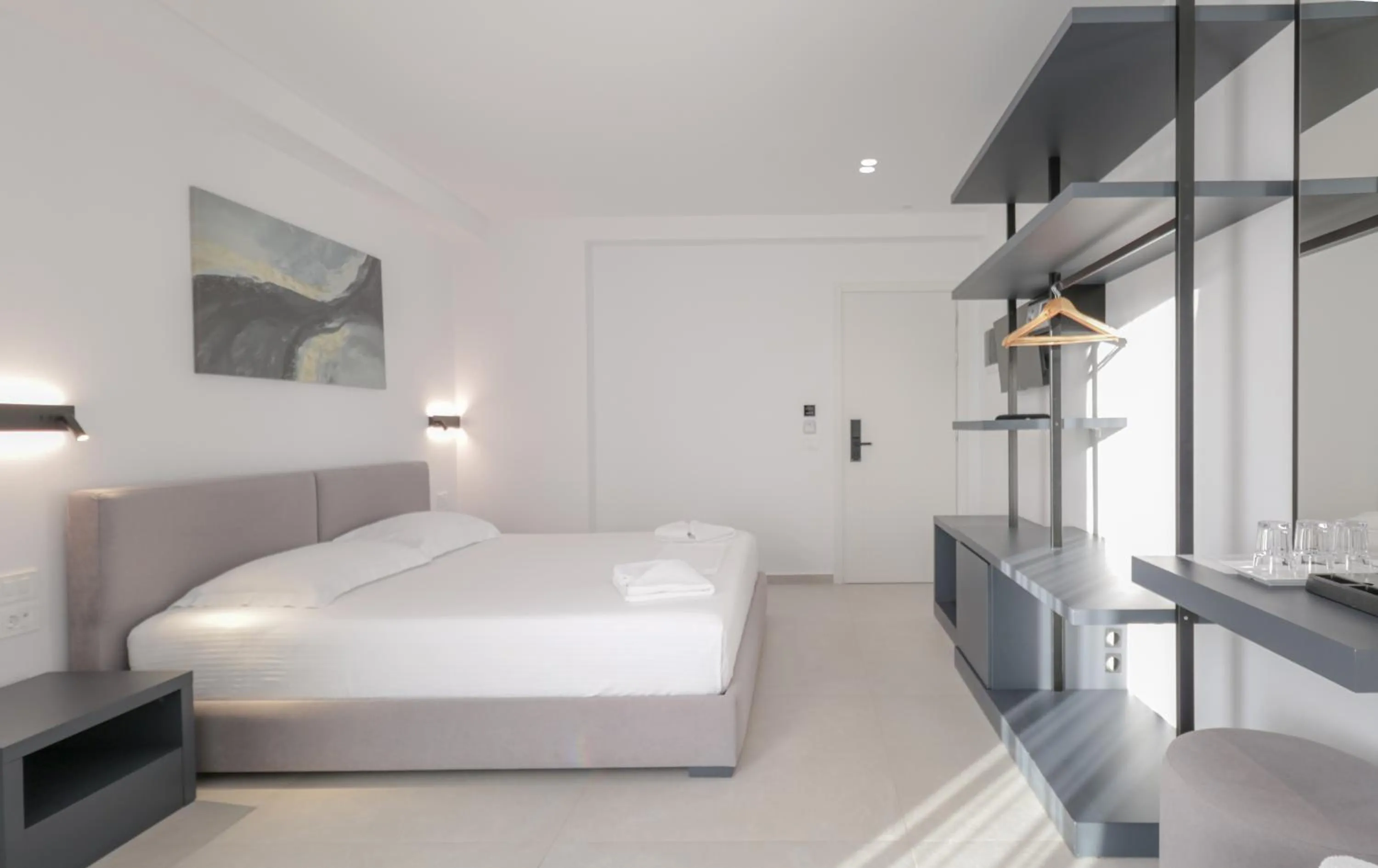 Bed in Adele Hotel Ksamil