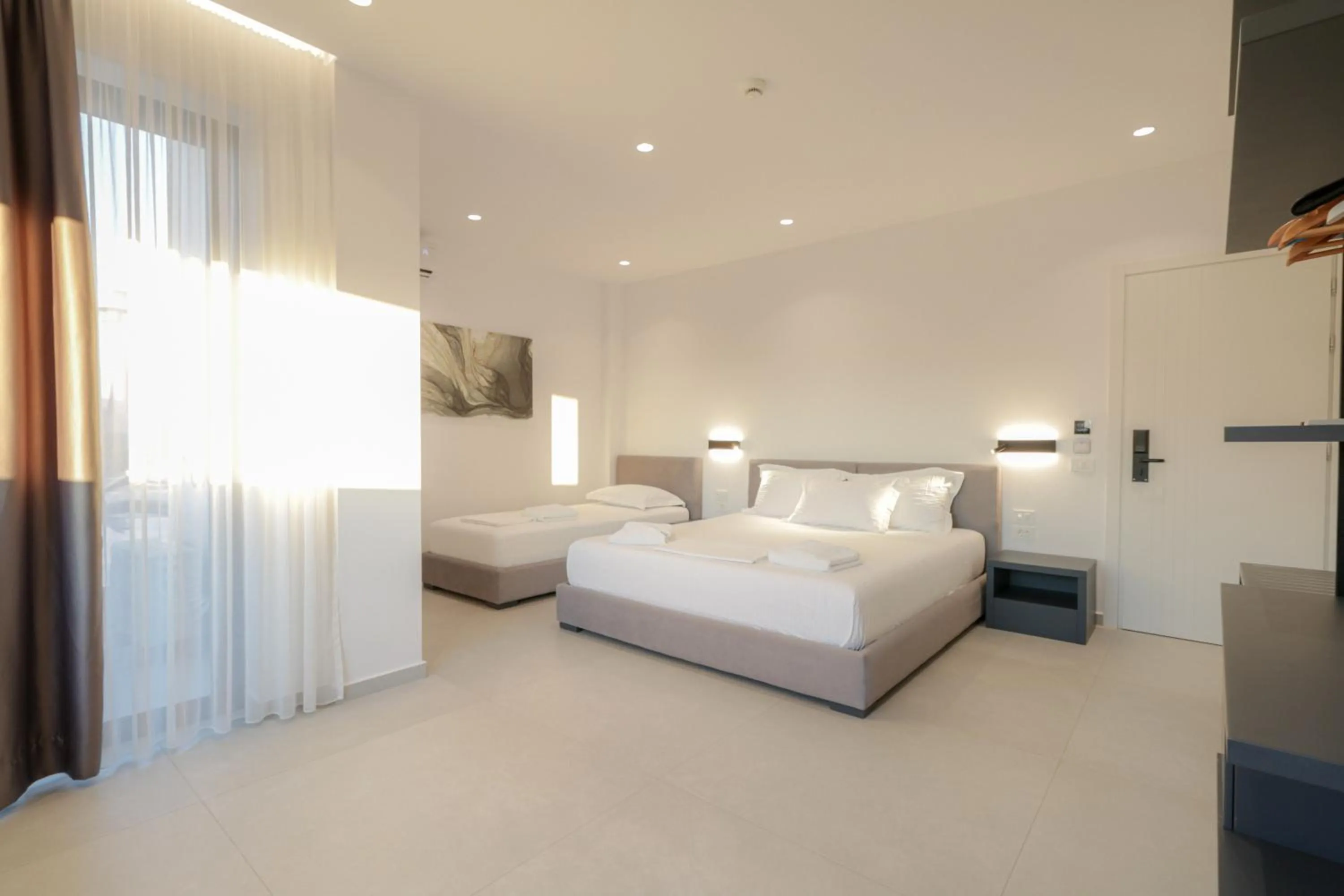 Bed in Adele Hotel Ksamil