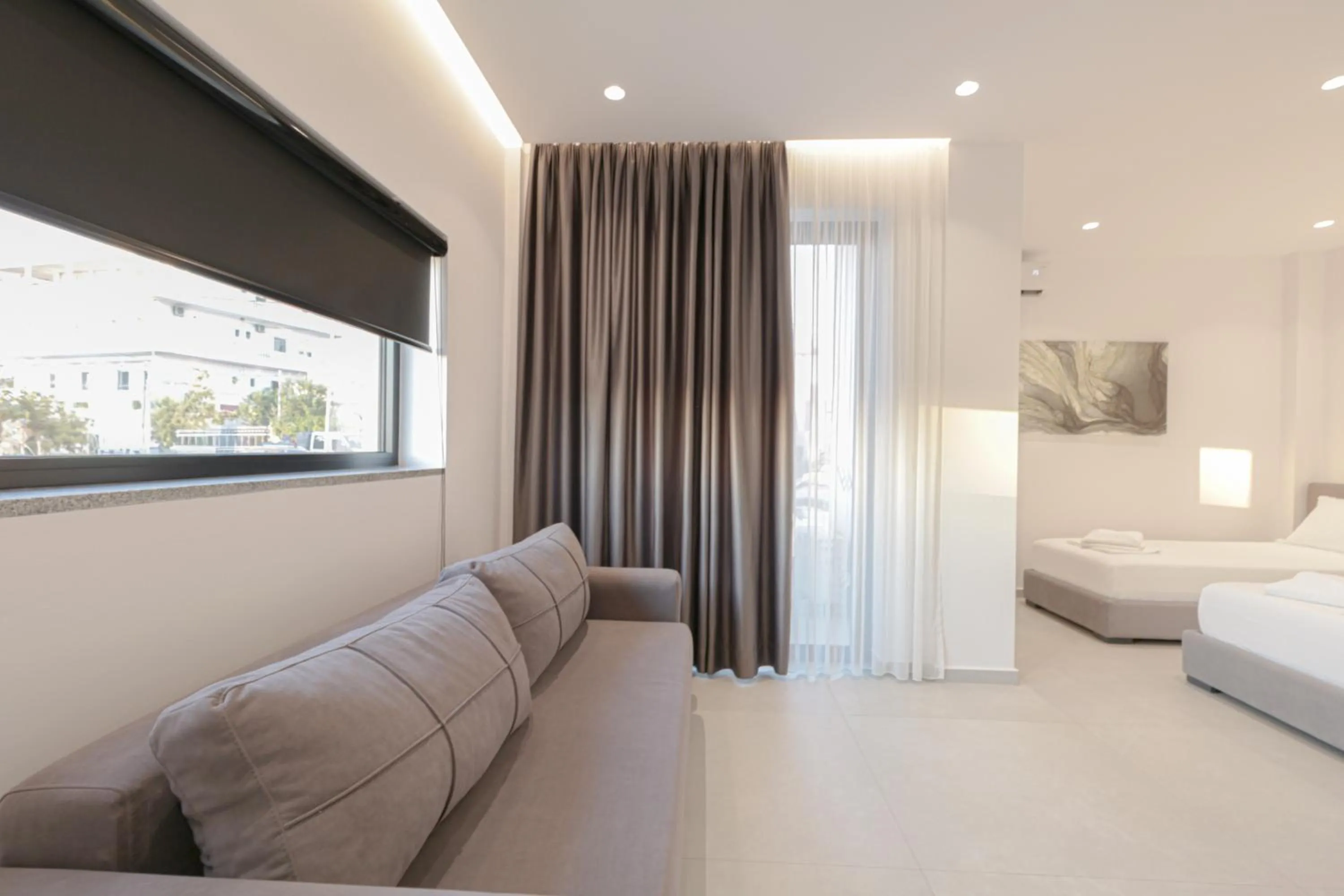 Bed in Adele Hotel Ksamil