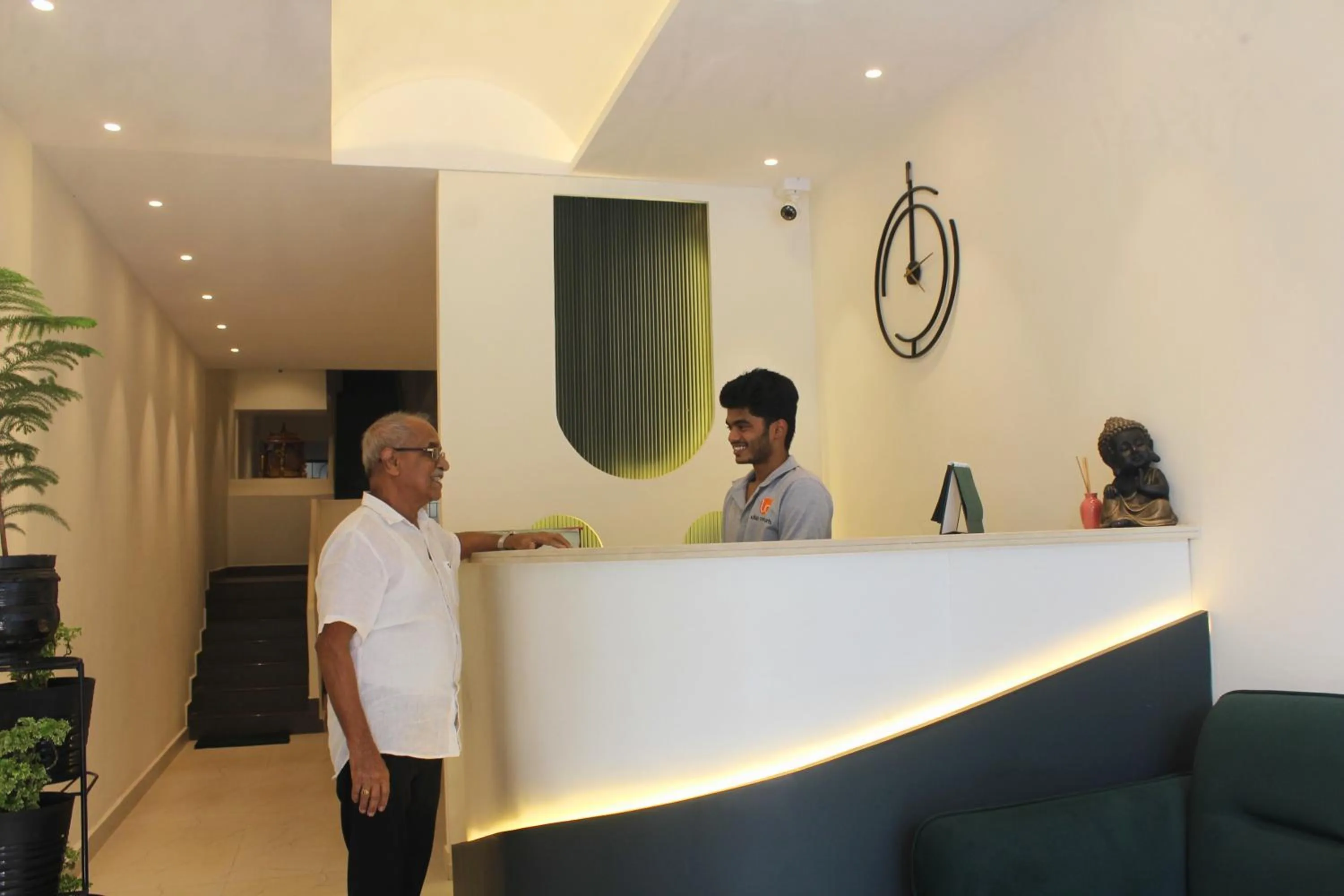 Lobby or reception in Udupi Comforts