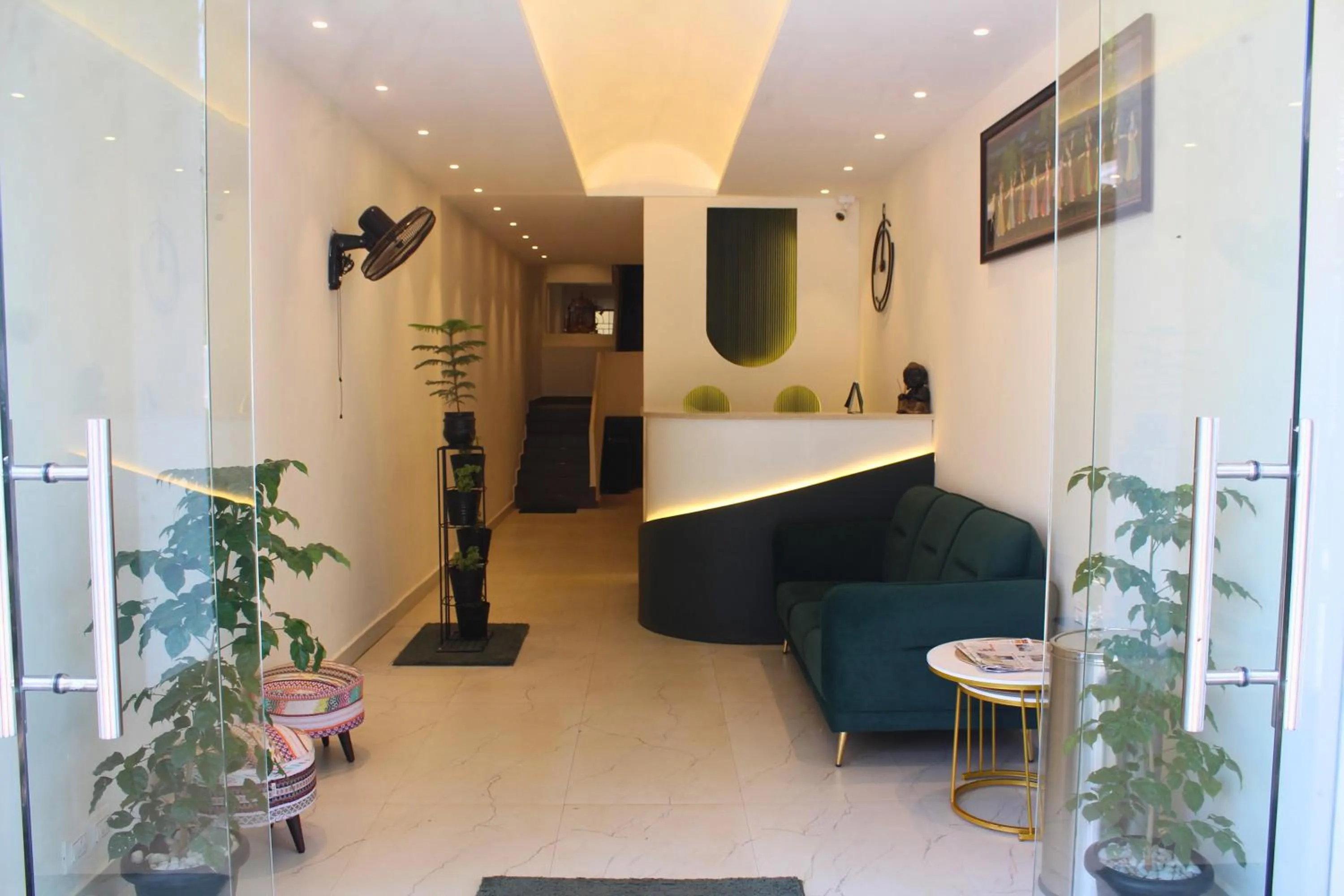 Lobby or reception in Udupi Comforts