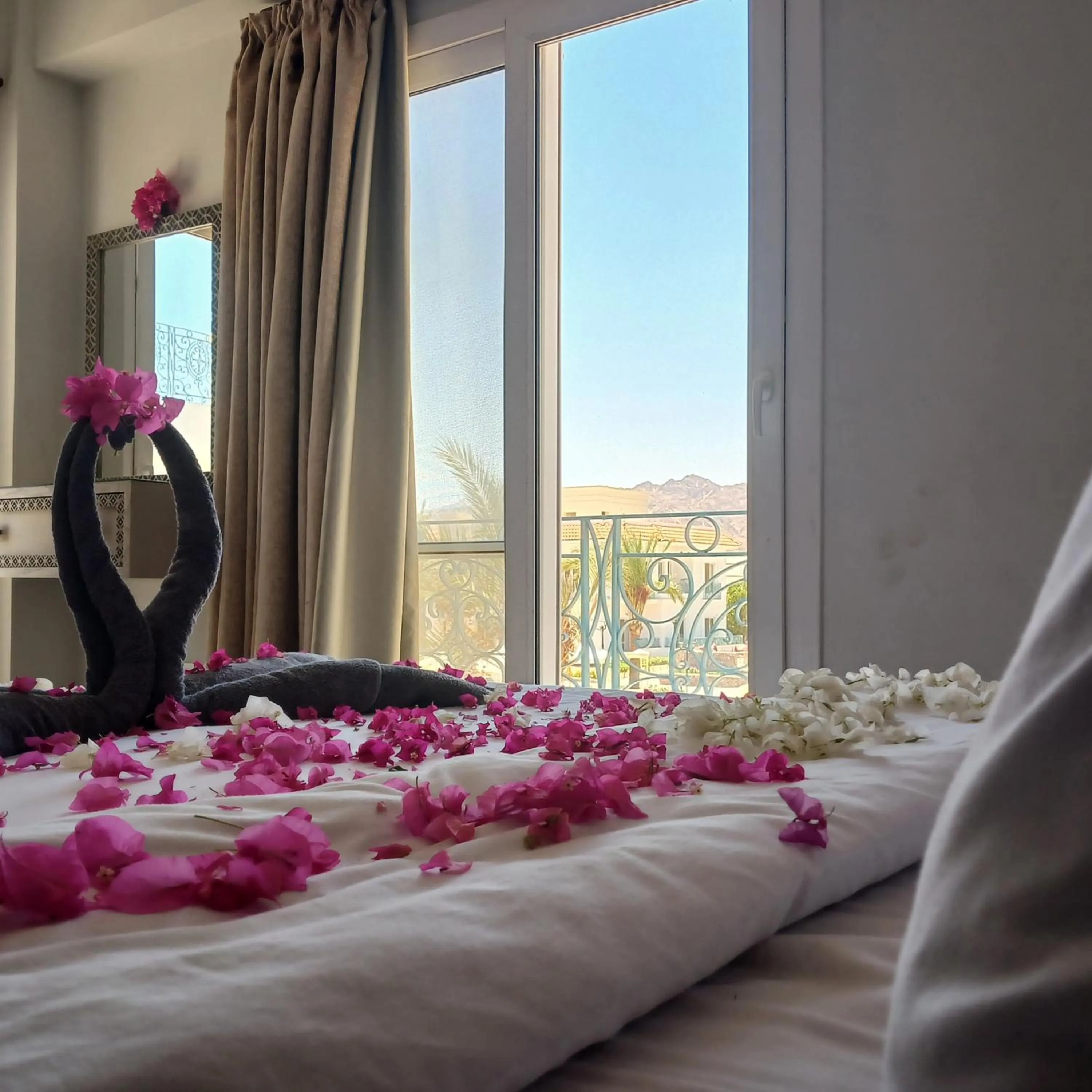 Bed in Blue Residence Dahab