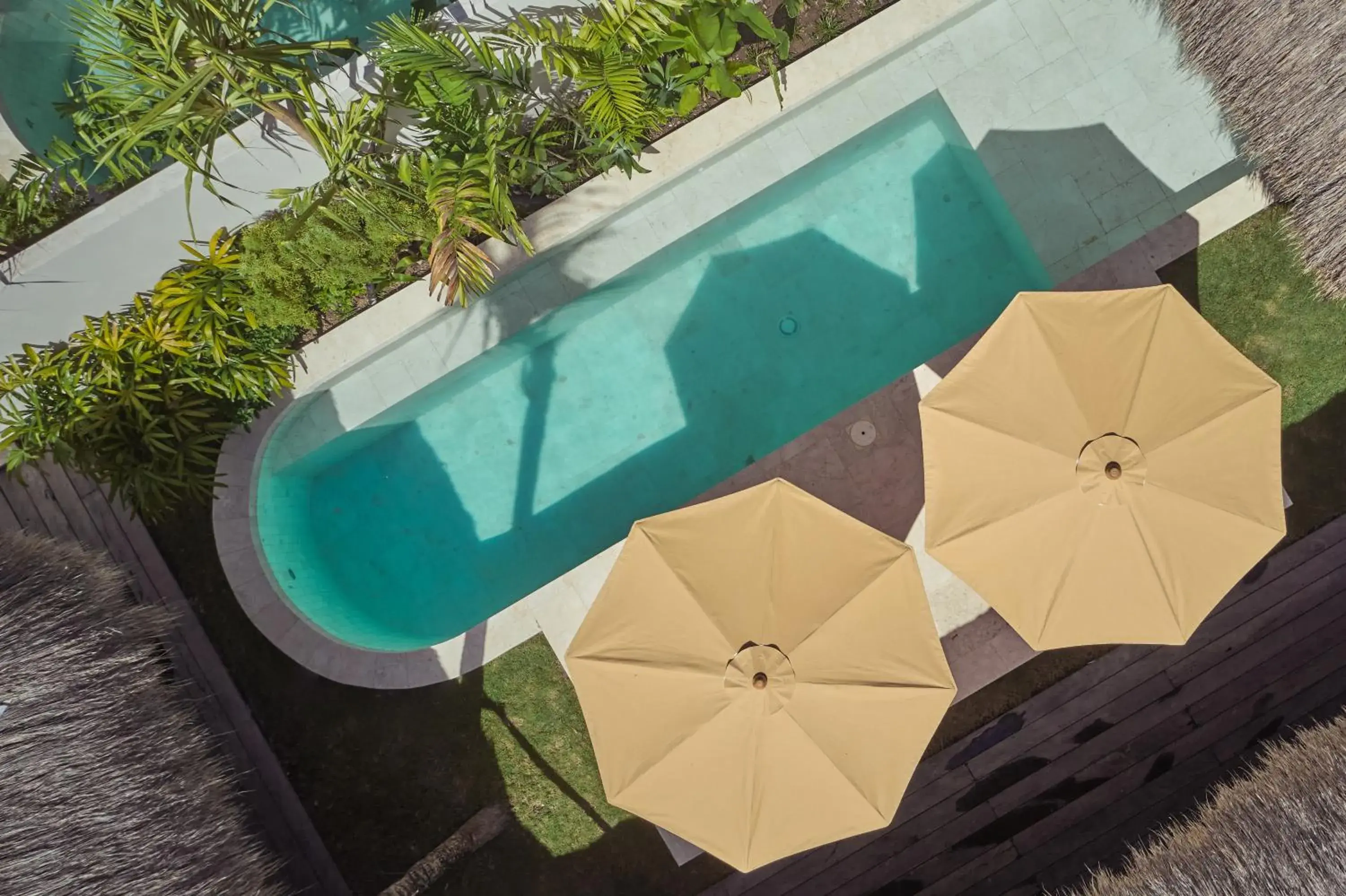 Pool view in Boni Beach Villas Pool view in Boni Beach Villas