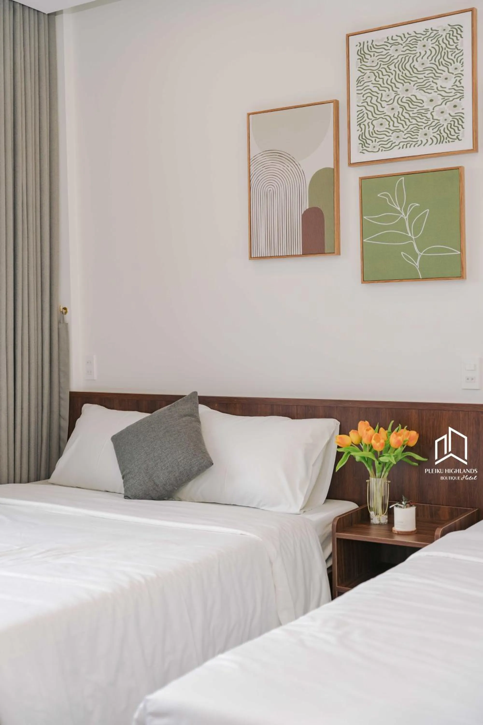 Bed in PLEIKU HIGHLANDS BOUTIQUE HOTEL