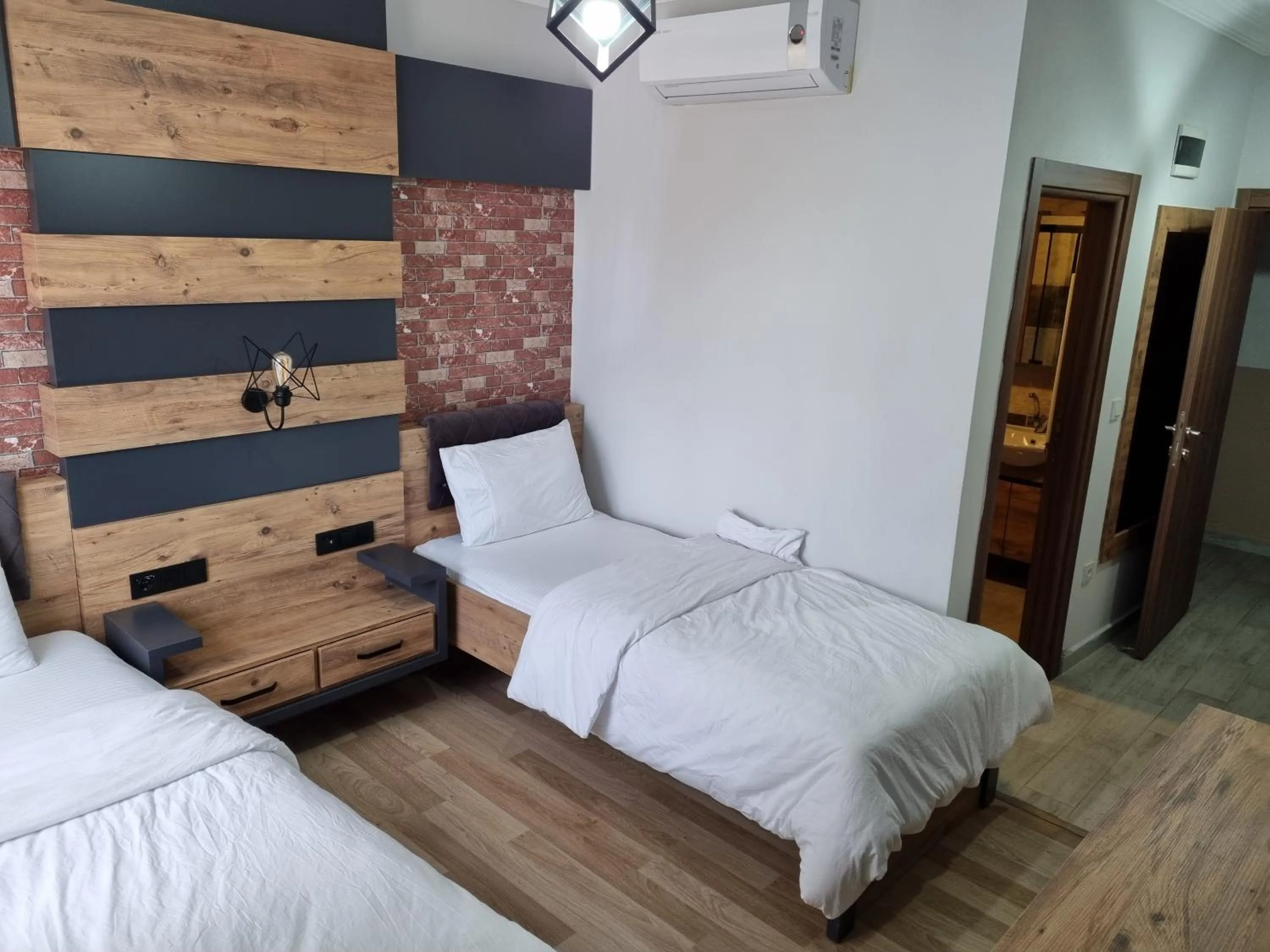 Bed in İmroz Adali's Hotel