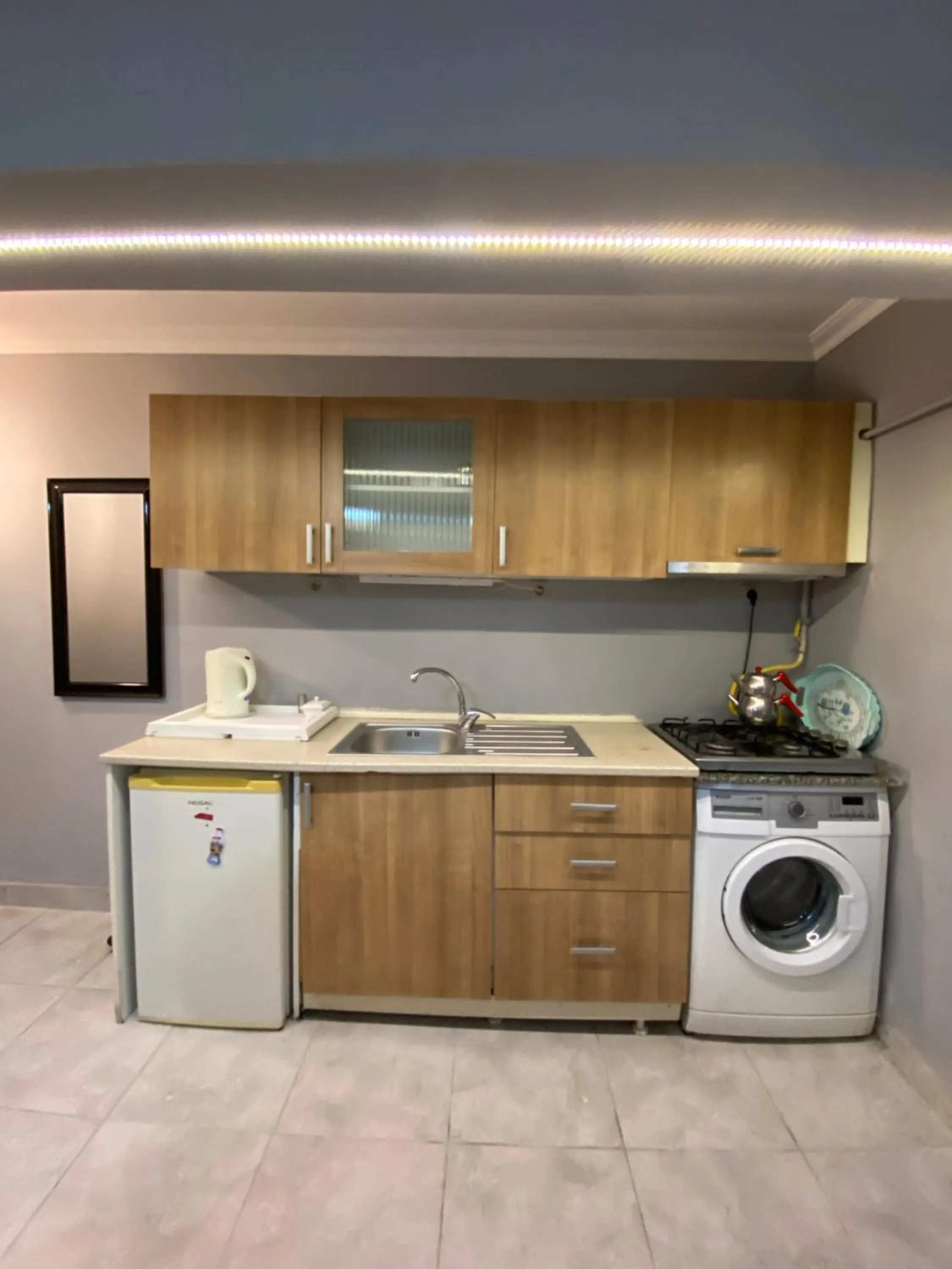 Kitchen or kitchenette in Araz Apart