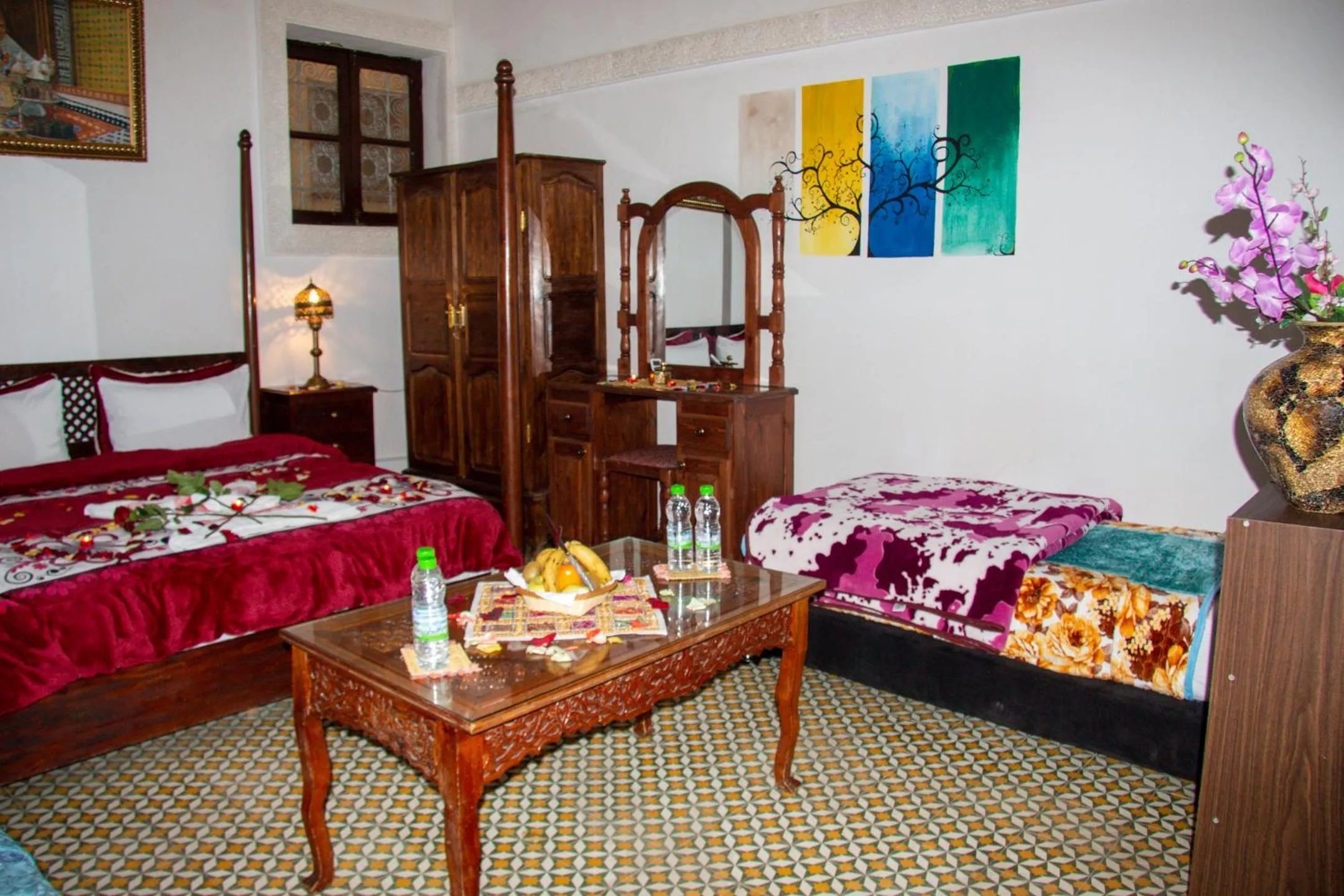 Bed in Riad Baba