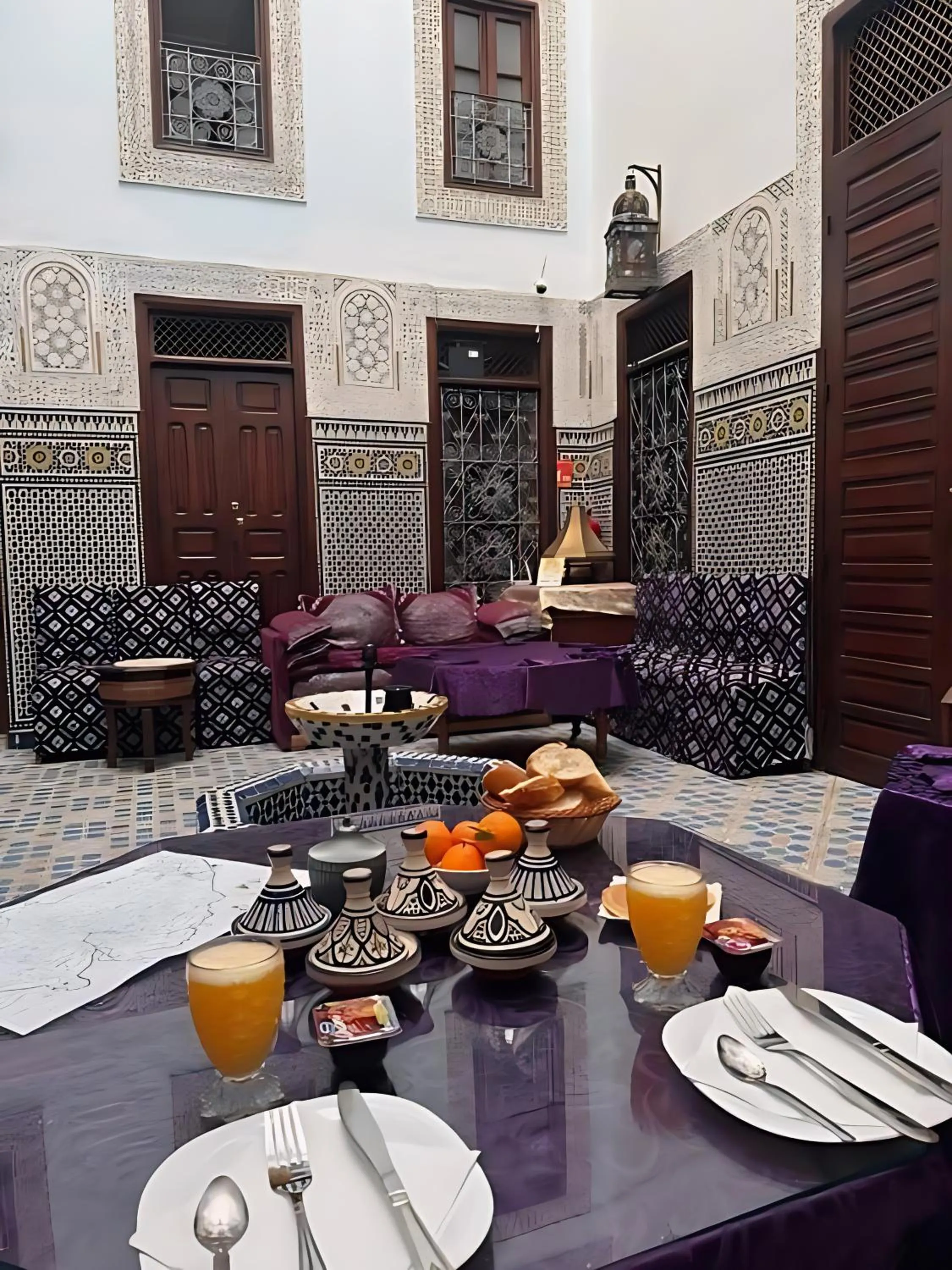 Living room in Riad Baba