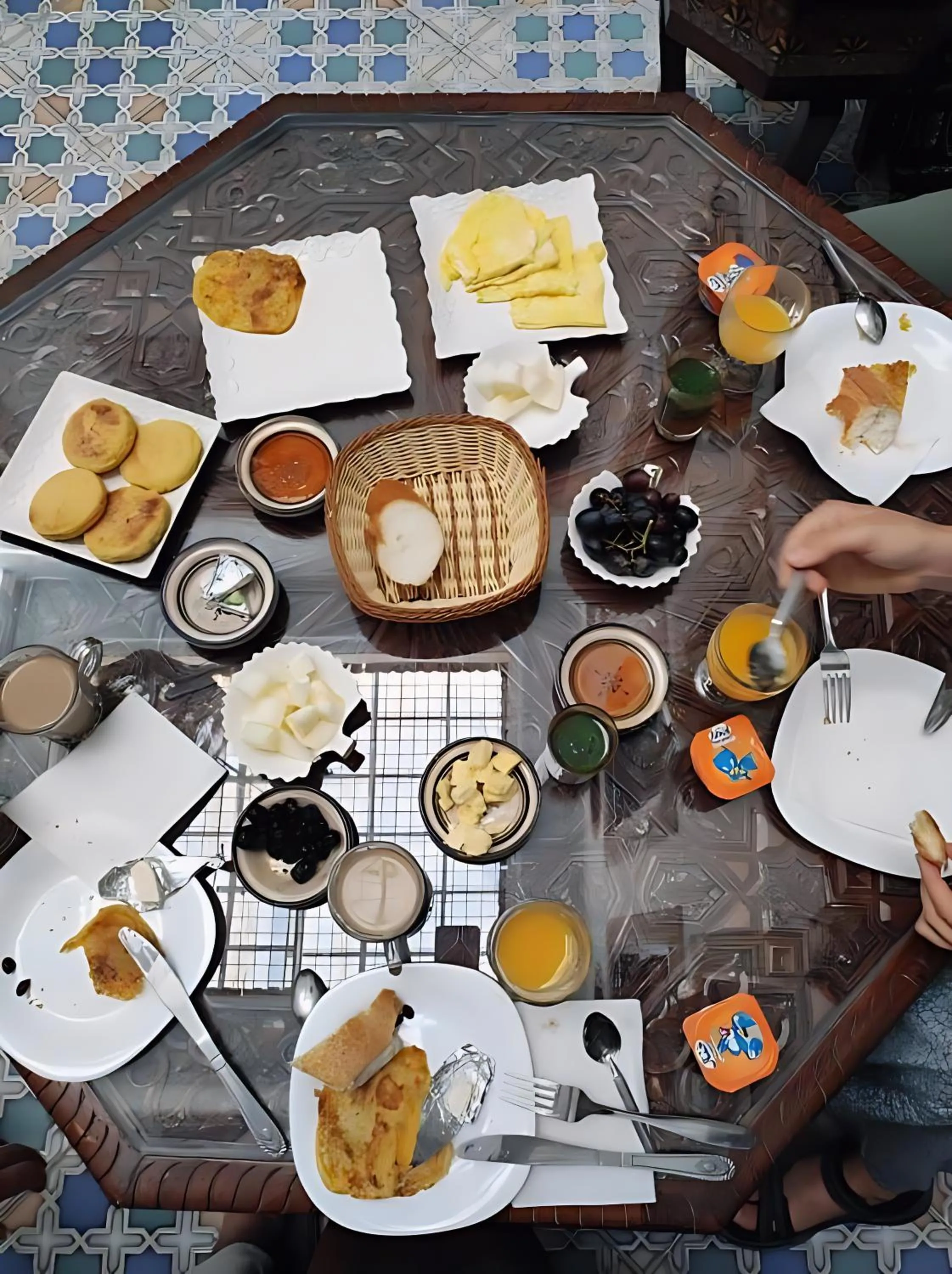 Food and drinks in Riad Baba