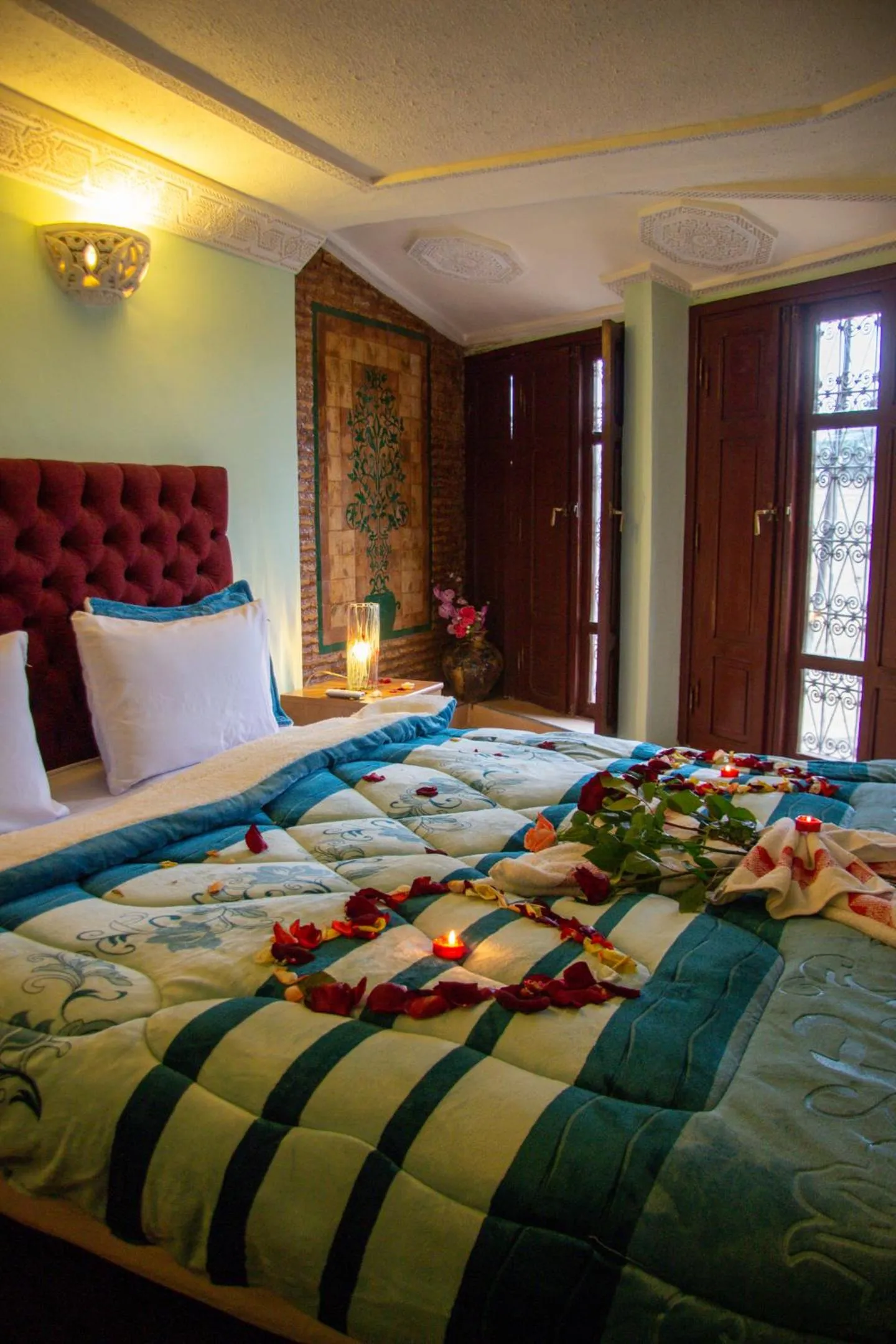 Balcony/Terrace, Bed in Riad Baba