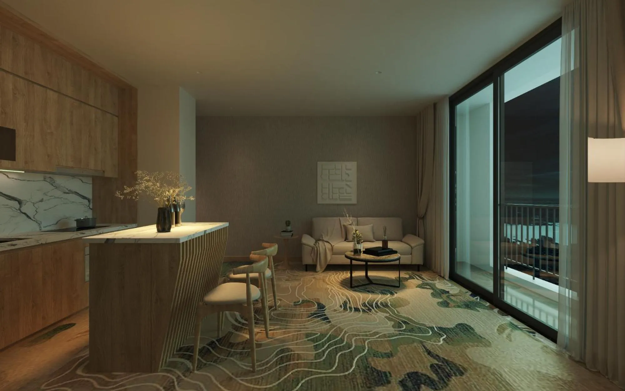 Living room in Fukurai Boutique Apartments Ha Noi