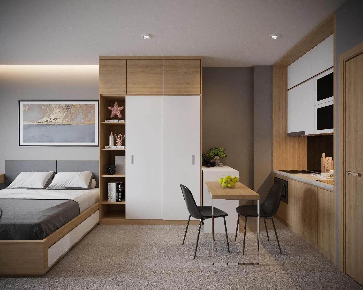 Seating area, Bed in Fukurai Boutique Apartments Ha Noi