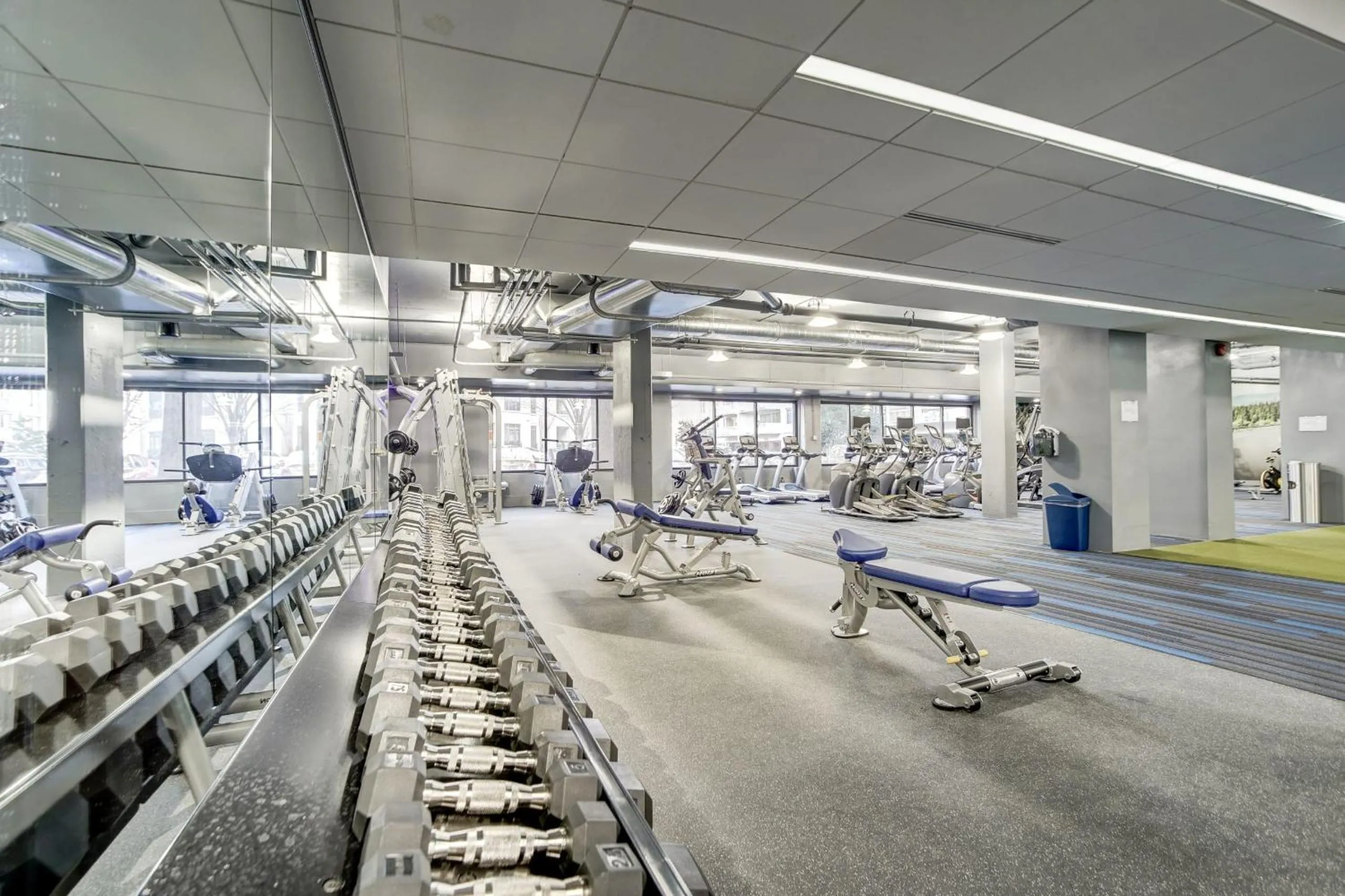 Fitness centre/facilities in Incredible 1 BR Apt + Den @Crystal City With Gym