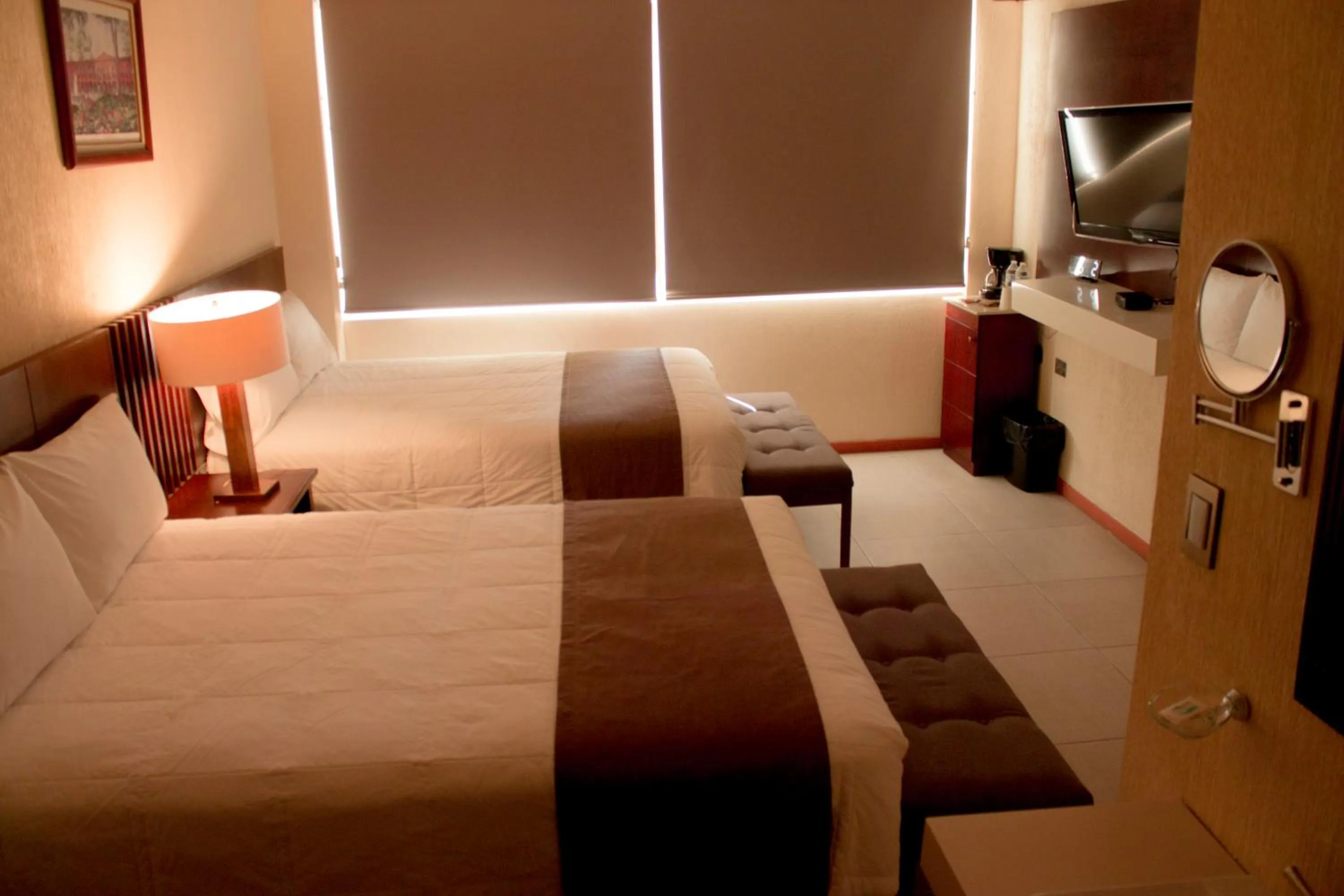 Bed in Hotel Tlaxcala