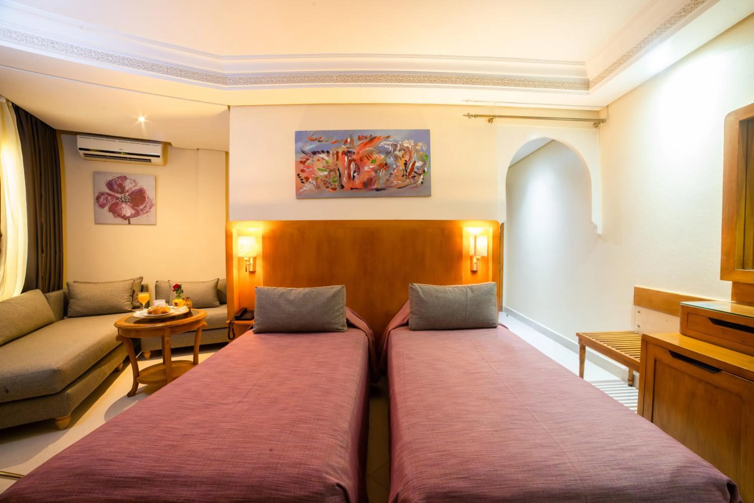 Bed in Hotel Palais Al Bahja