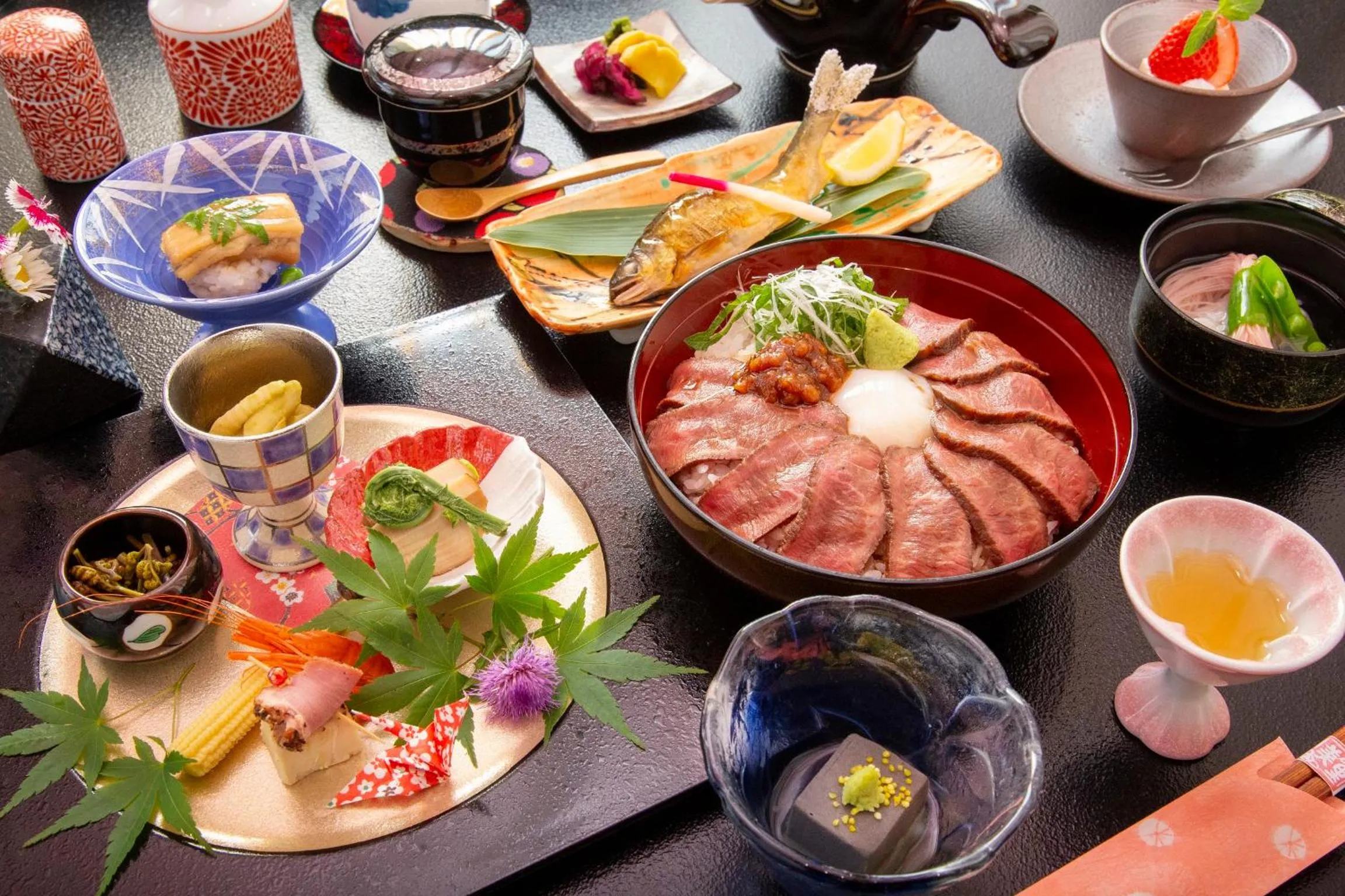 Dinner in Ryokan Misato