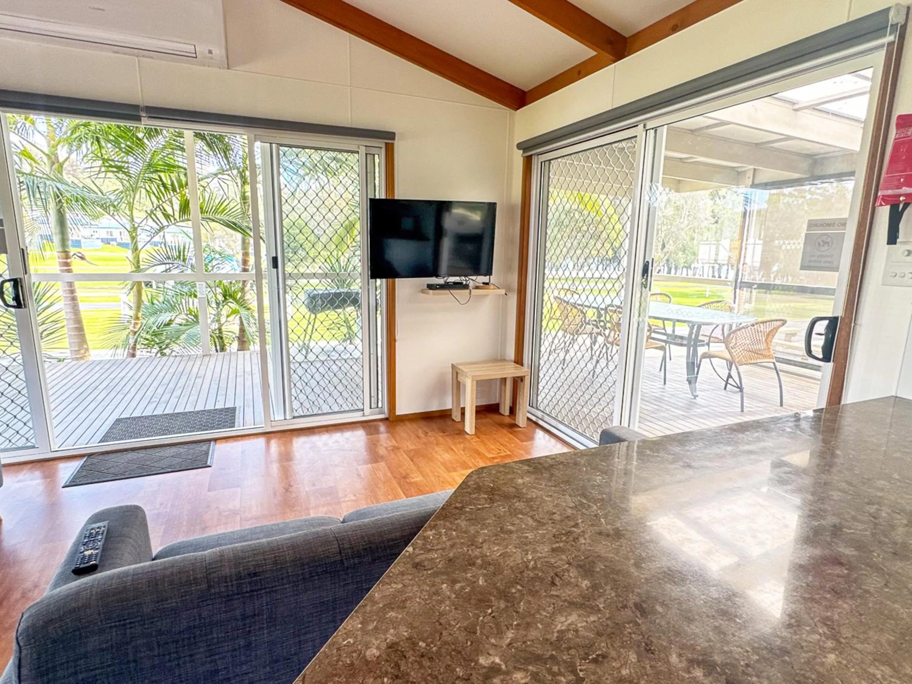 Living room in BIG4 Wallaga Lake Holiday Park